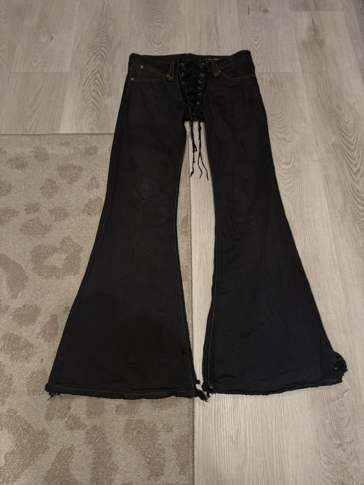 If Six Was Nine If Six Was Nine SBCM Zebra Lace up Denim | Grailed