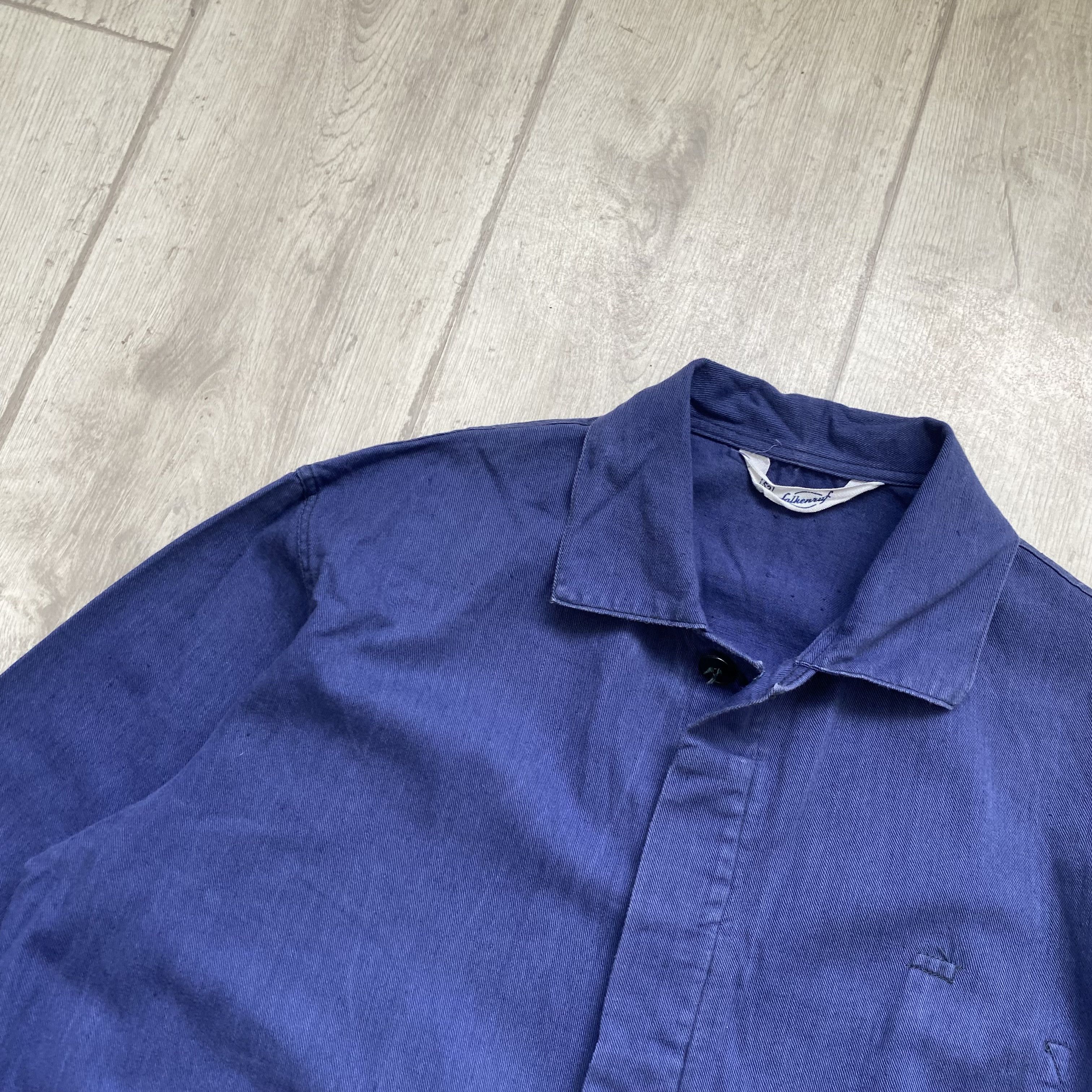 Le Laboureur ⚙️ Vintage 80s Sanfor Faded French Coverall Jumpsuit Vetra Size US 32 / EU 48 - 14 Thumbnail