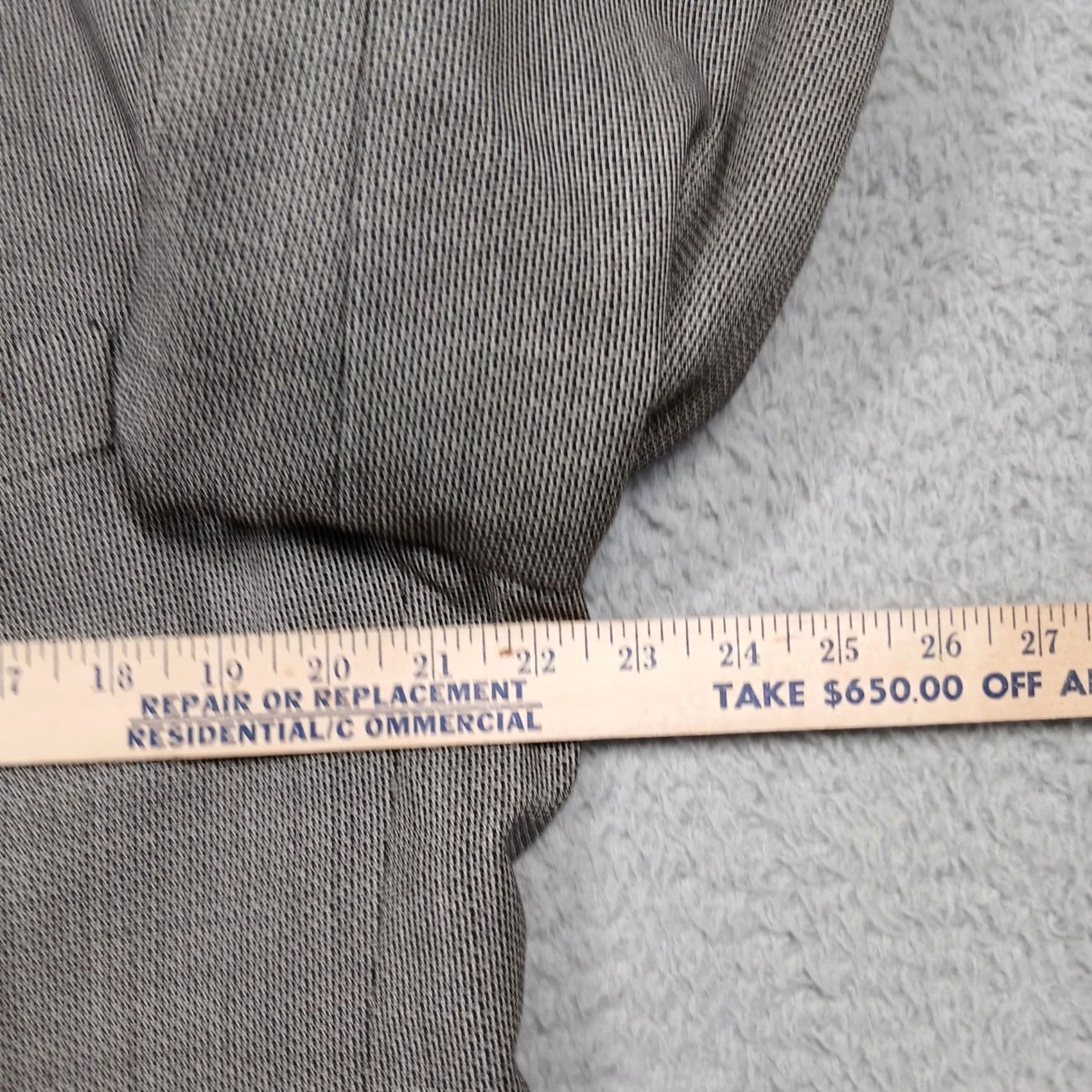 Vintage VINTAGE Bozzalla & Lesna Blazer Wool Blend Double Breasted Gray 52R Men Jacket Italy Tweed Herringbone Size 52R - 7 Thumbnail