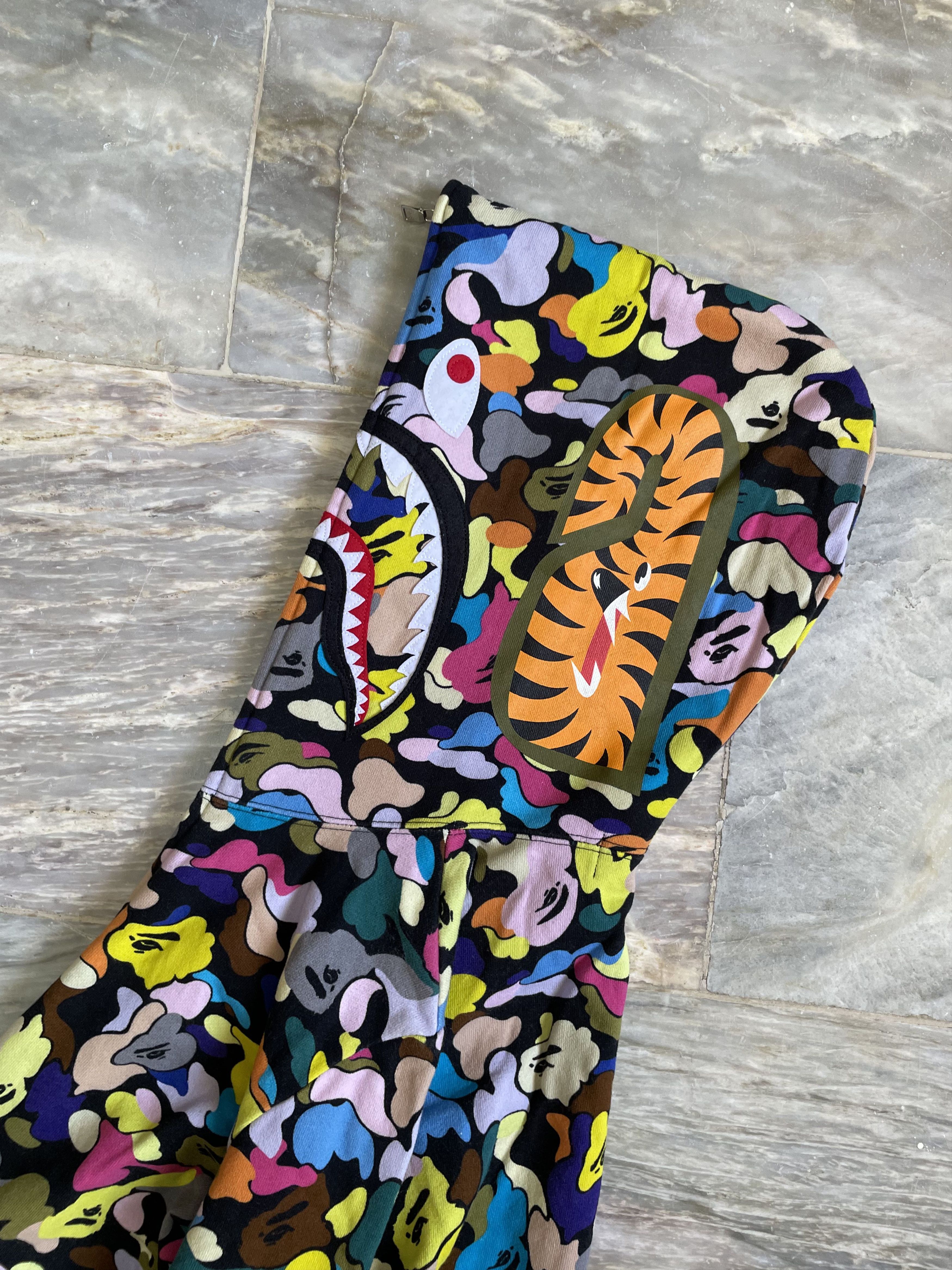 Bape Bape Black Multi Camo Shark Dress Hoodie Size XS / US 0-2 / IT 36-38 - 8 Thumbnail