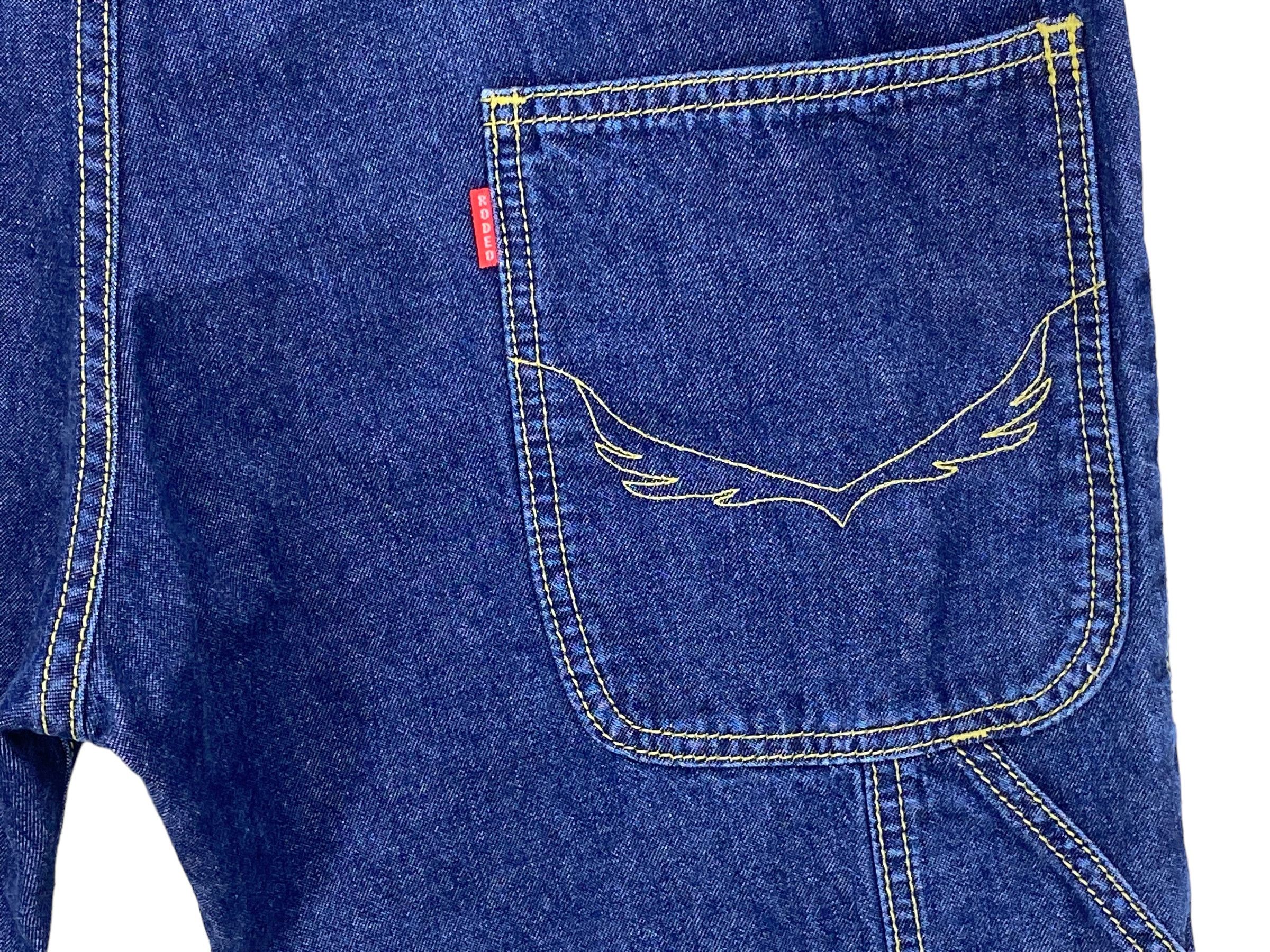 Japanese Brand Drop Crotch Baker Pocket Rodeo Crowns Pants Size US 31 - 9 Thumbnail