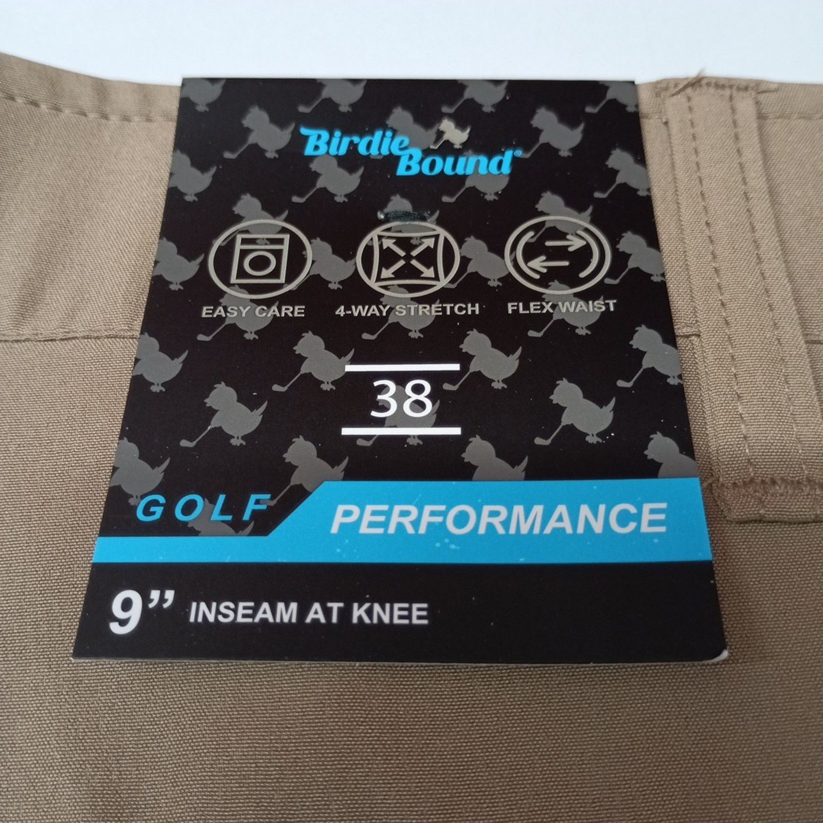 Other Birdie Bound Cargo Shorts Men's 38x9 Khaki Stretch Easy Care Size US 38 / EU 54 - 6 Thumbnail