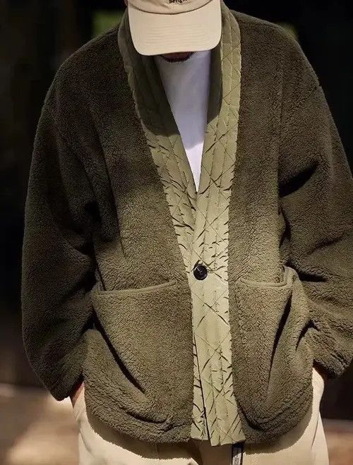 Japanese Brand Kimaya x Junko Retro fashion fleece kimono fluffy jacket Size US M / EU 48-50 / 2 - 1 Thumbnail