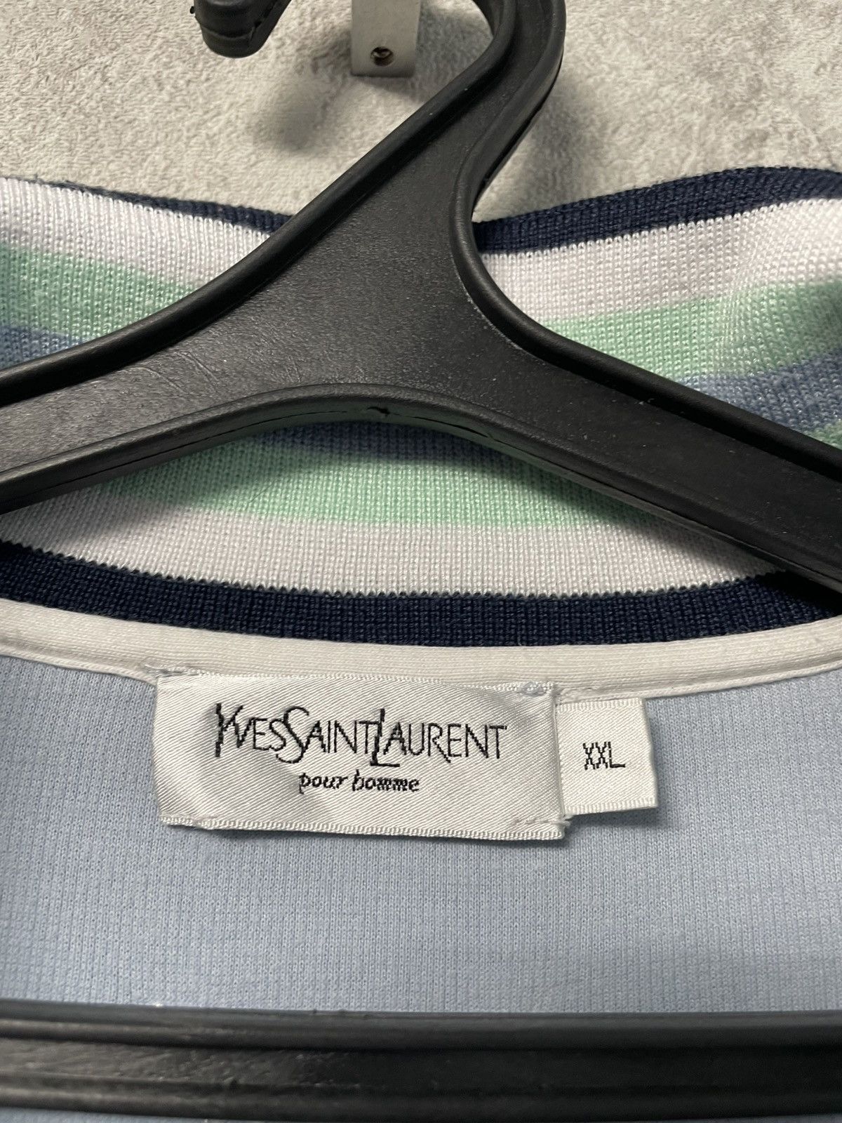 Yves Saint Laurent Vintage Yves Saint Laurent YSL Sweater Full Zip Blue Jumper Size US XXL / EU 58 / 5 - 10 Thumbnail