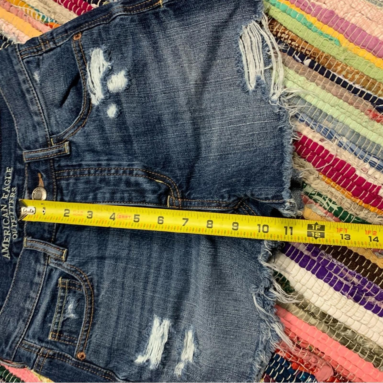 American Eagle Outfitters American Eagle Outfitters Women's Blue Denim Shorts Size 24" / US 00 / IT 34 - 7 Thumbnail