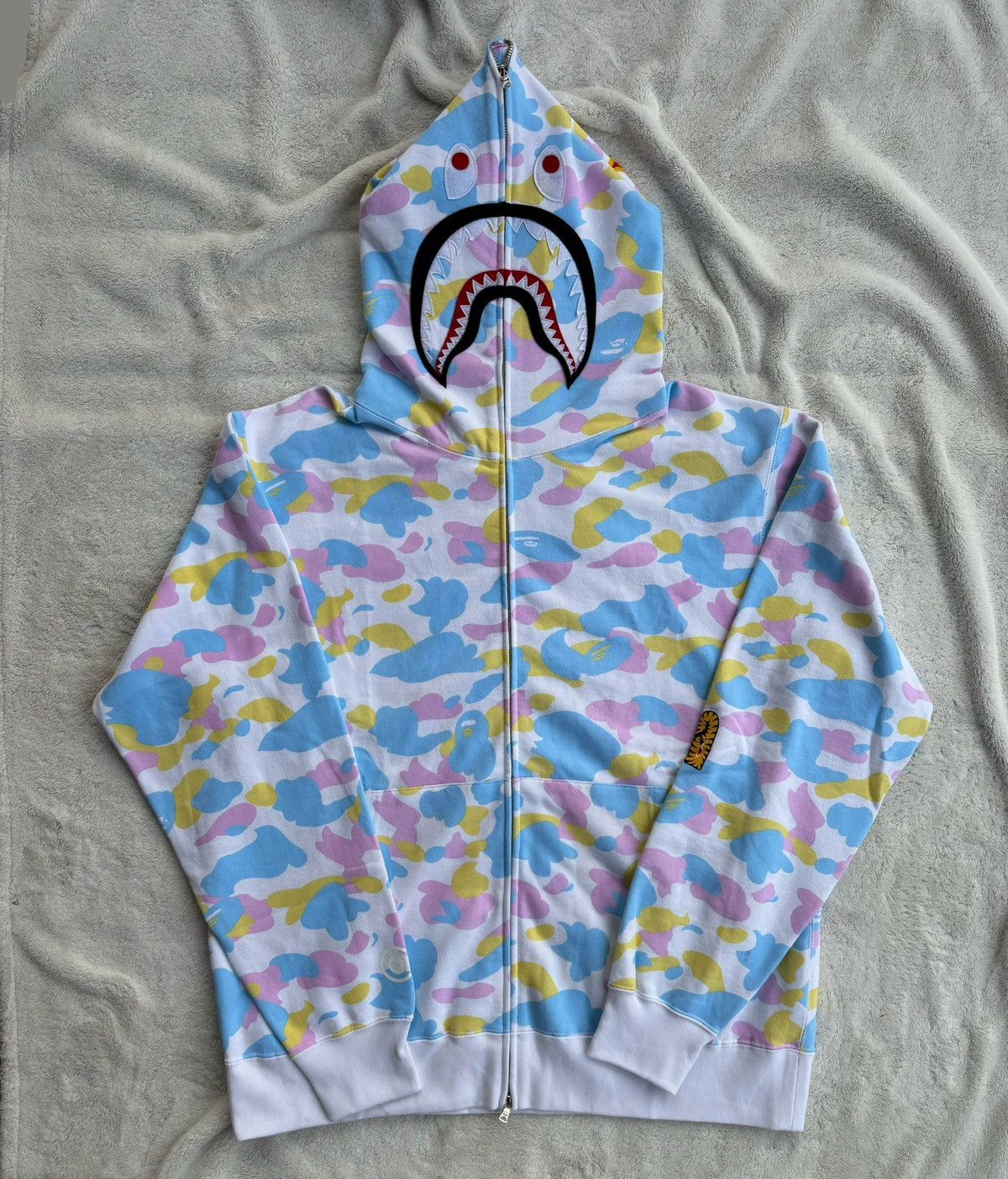 Bape Bape 'Cotton Candy Camo' Zip Shark Hoodie - 3XL | Grailed Bape Bape 'Cotton Candy Camo' Zip Shark Hoodie - 3XL | Grailed