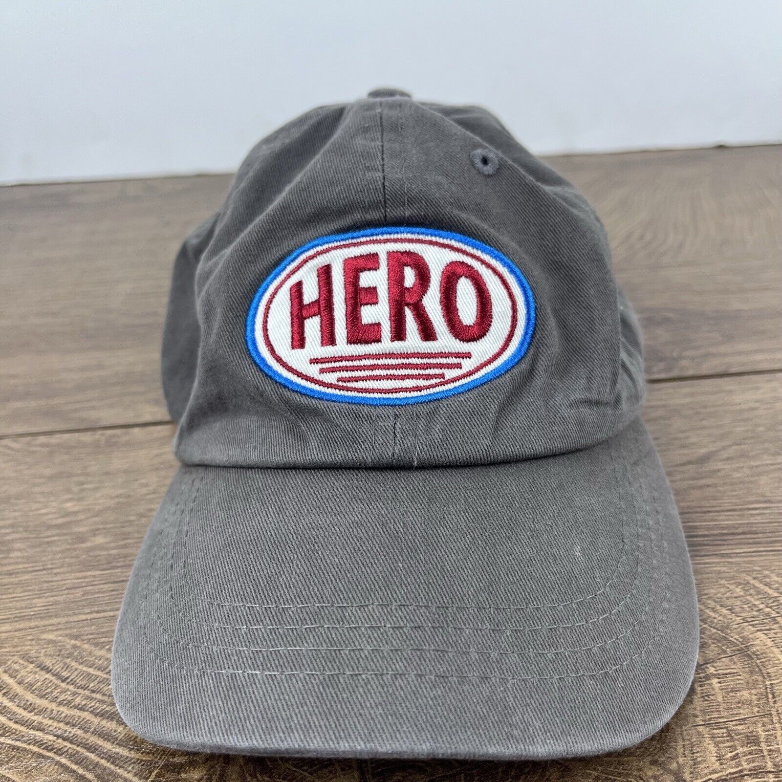 Other Hero Hat Hero Gray Ball Cap Hat Gray Adjustable Hat Gray Adu Size ONE SIZE - 3 Thumbnail