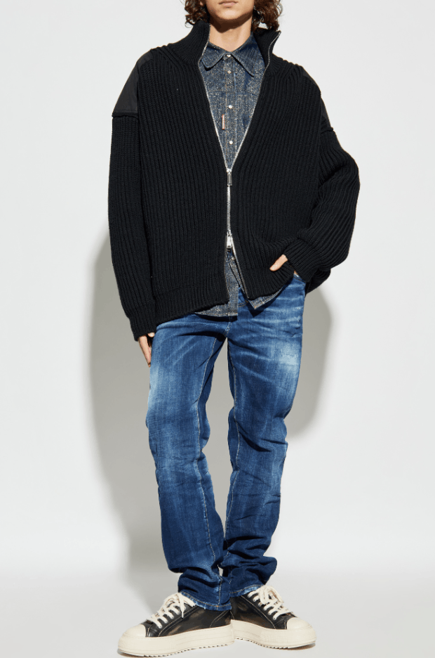 Dsquared2 BNWT AW25 DSQUARED2 LUREX THREAD DENIM SHIRT 48 Size US M / EU 48-50 / 2 - 14 Thumbnail