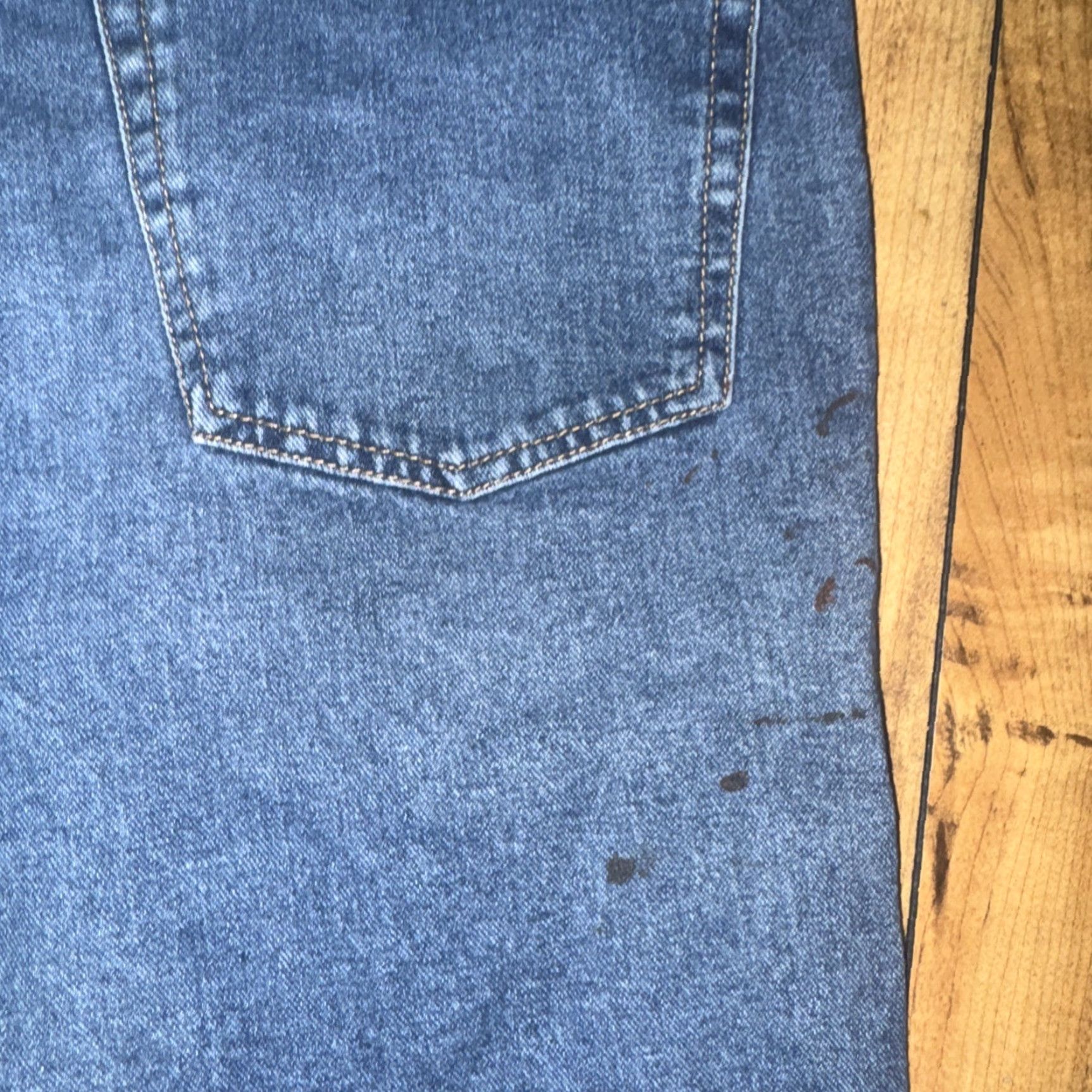 Vintage VINTAGE Big Mac Workwear Denim Shorts 31x12 Jorts Y2K 90s Carpenter Denim Blue Mens Size US 31 - 6 Thumbnail