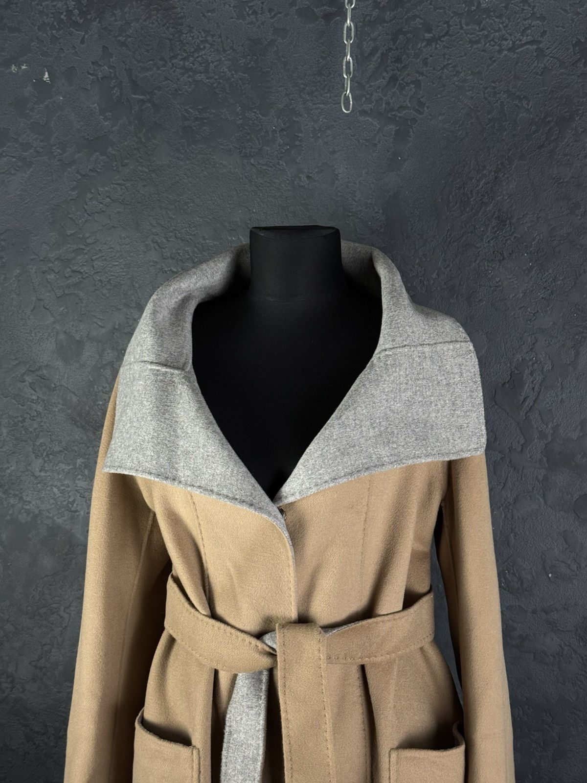 Weekend Max Mara Max Mara Cucito A Mano Wool Long Coat Belted Reversible Size XL / US 12-14 / IT 48-50 - 5 Thumbnail
