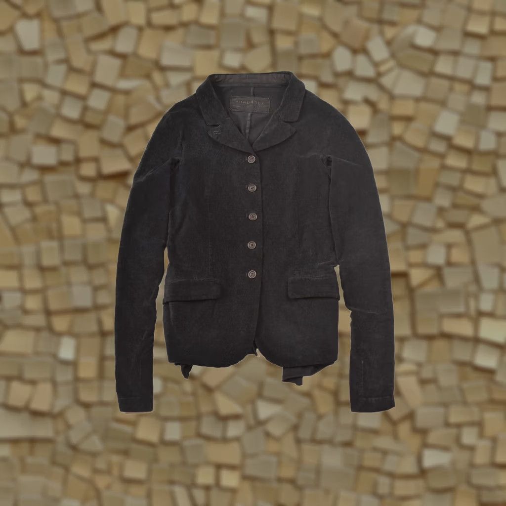 Vintage Rundholz Dip Black Cotton Blend Blazer Jacket S Made in Germany Womens Size S / US 4 / IT 40 - 1 Thumbnail