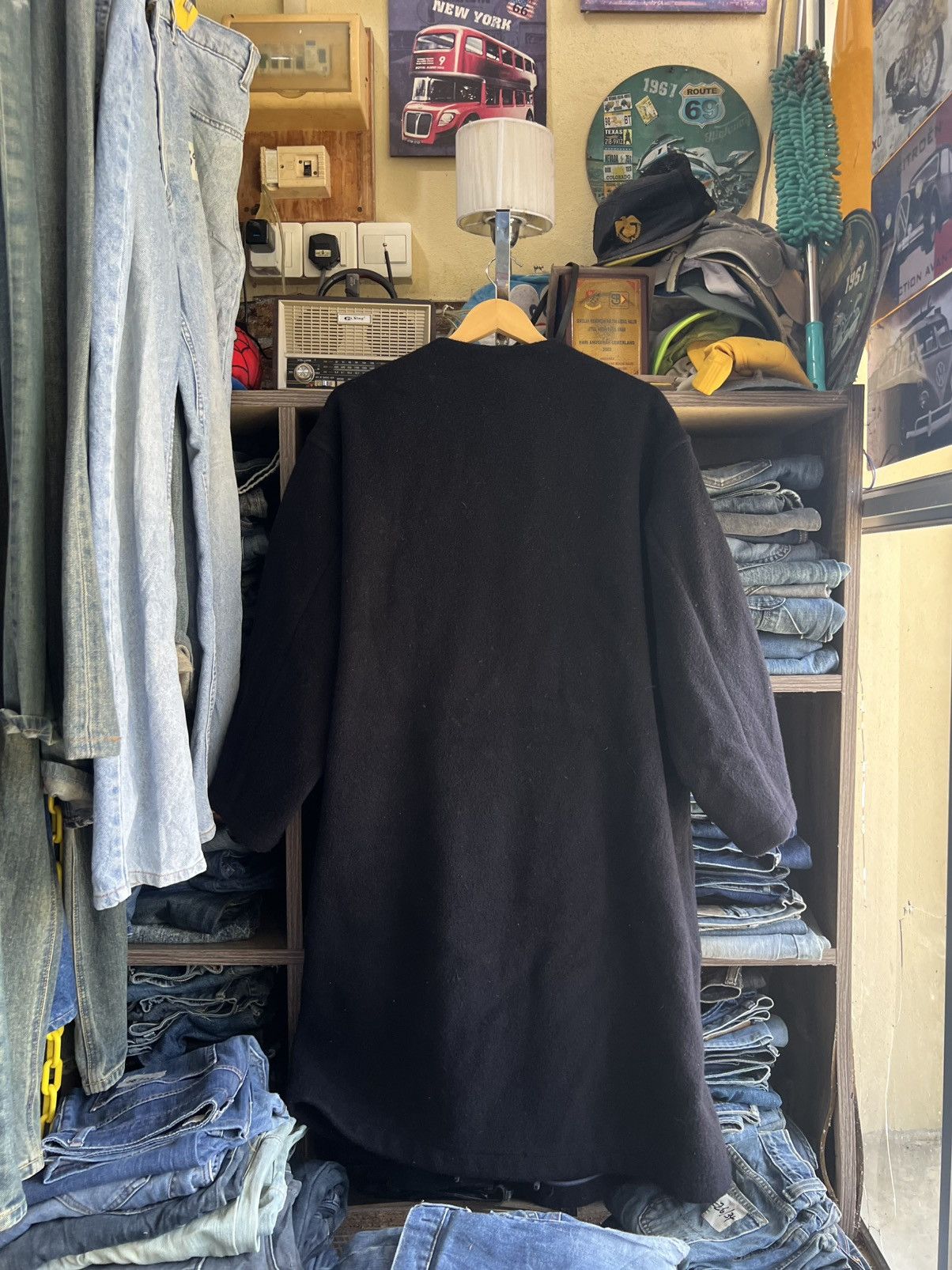 Yohji Yamamoto 🔥Vintage Y’s Yohji Yamamoto Wool Long Zipper Jacket Size US XXL / EU 58 / 5 - 2 Thumbnail