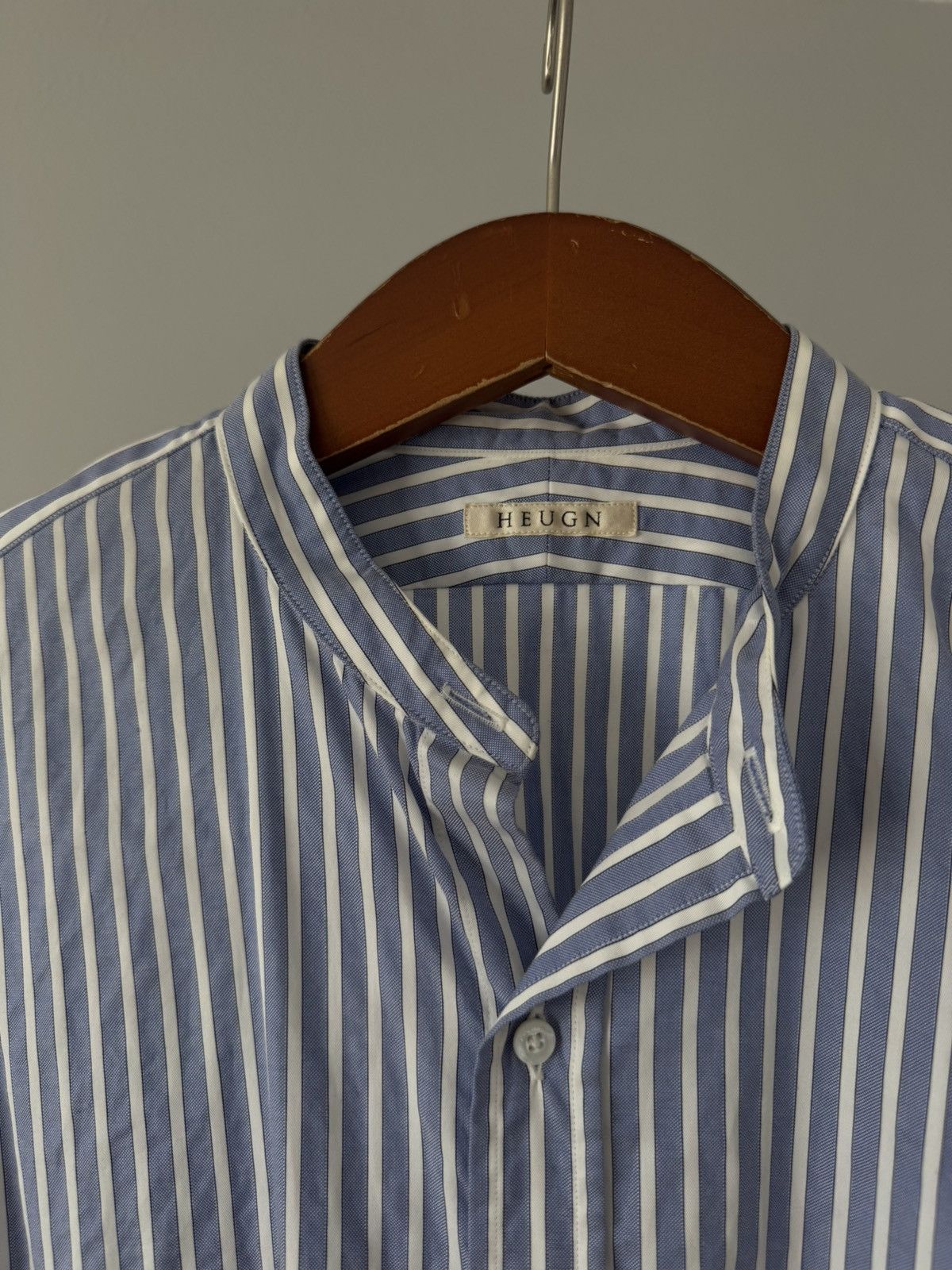 Japanese Brand HEUGN Shirt 034 Rob Band Collar Shirt Size US L / EU 52-54 / 3 - 6 Thumbnail