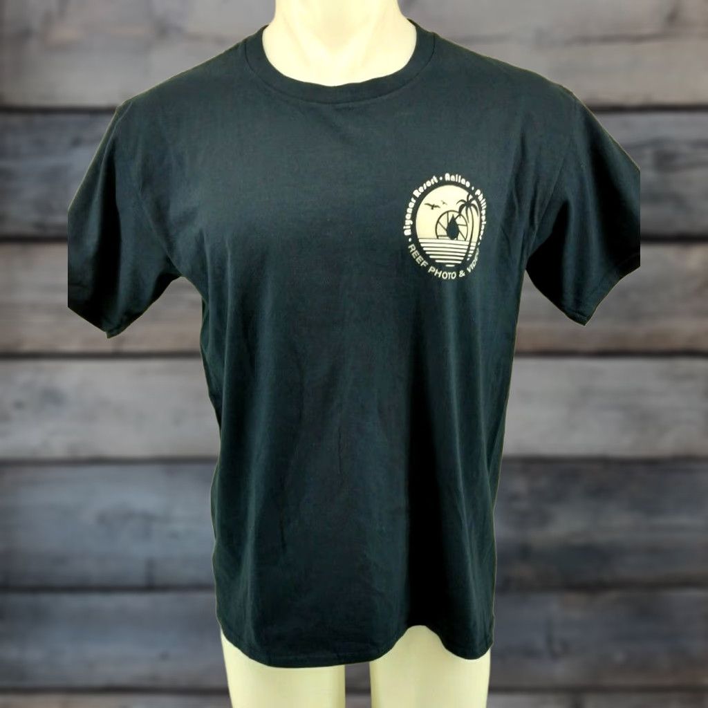 Gildan Gildan T-Shirt Blue Shirt Men Large Regular Cotton Short Sleeve Round Neck Vintage No Size US L / EU 52-54 / 3 - 1 Thumbnail