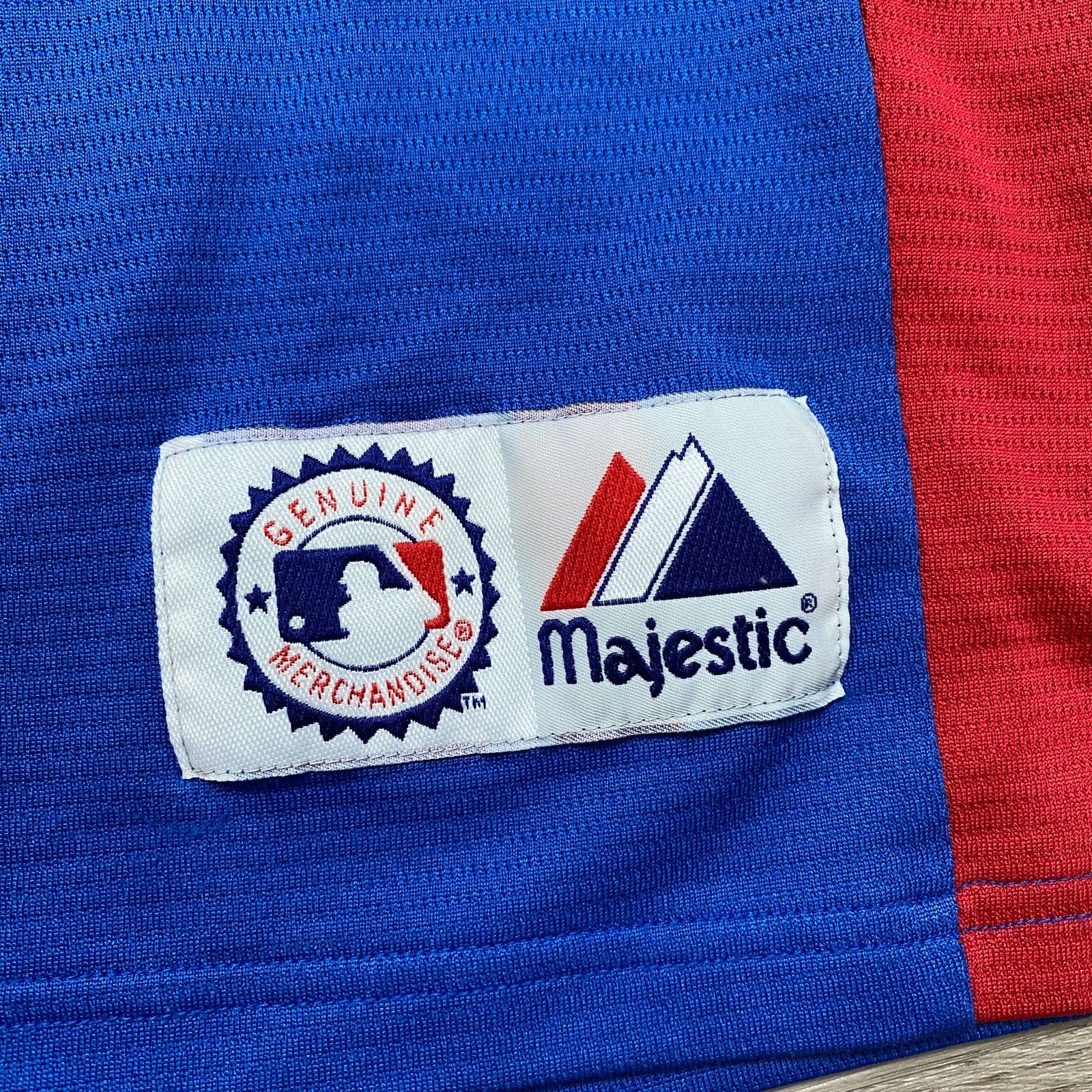 MLB × Majestic × Vintage Vintage Majestic Chicago Cubs Practice Warm Up Jersey 2XL Size US XXL / EU 58 / 5 - 4 Thumbnail