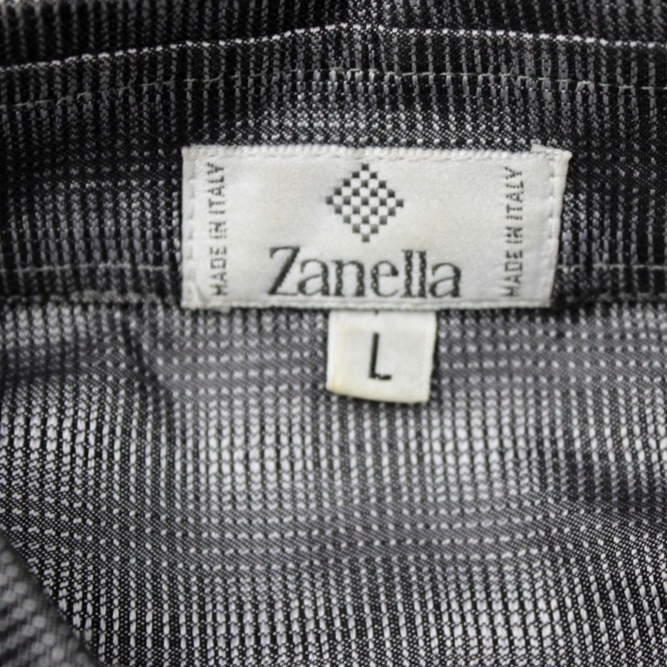 Zanella Zanella Shirt Mens Large Gray Plaid 100% Cotton Long Sleeve Button Up Size US L / EU 52-54 / 3 - 7 Thumbnail