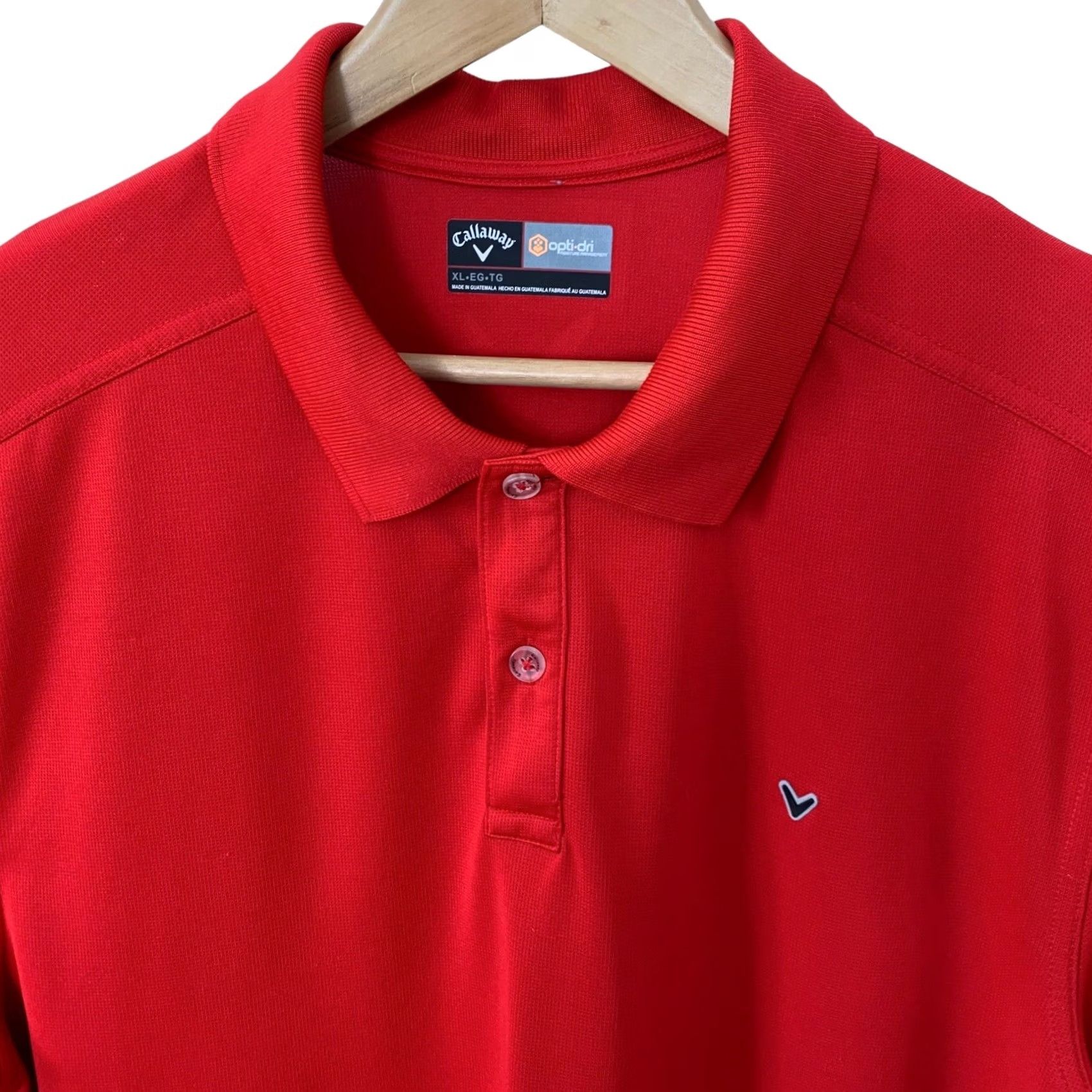 Callaway Callaway Polo Shirt Mens XL Red Opti Dri Moisture Wicking Lightweight Golf Sports Shirt Size US XL / EU 56 / 4 - 3 Thumbnail