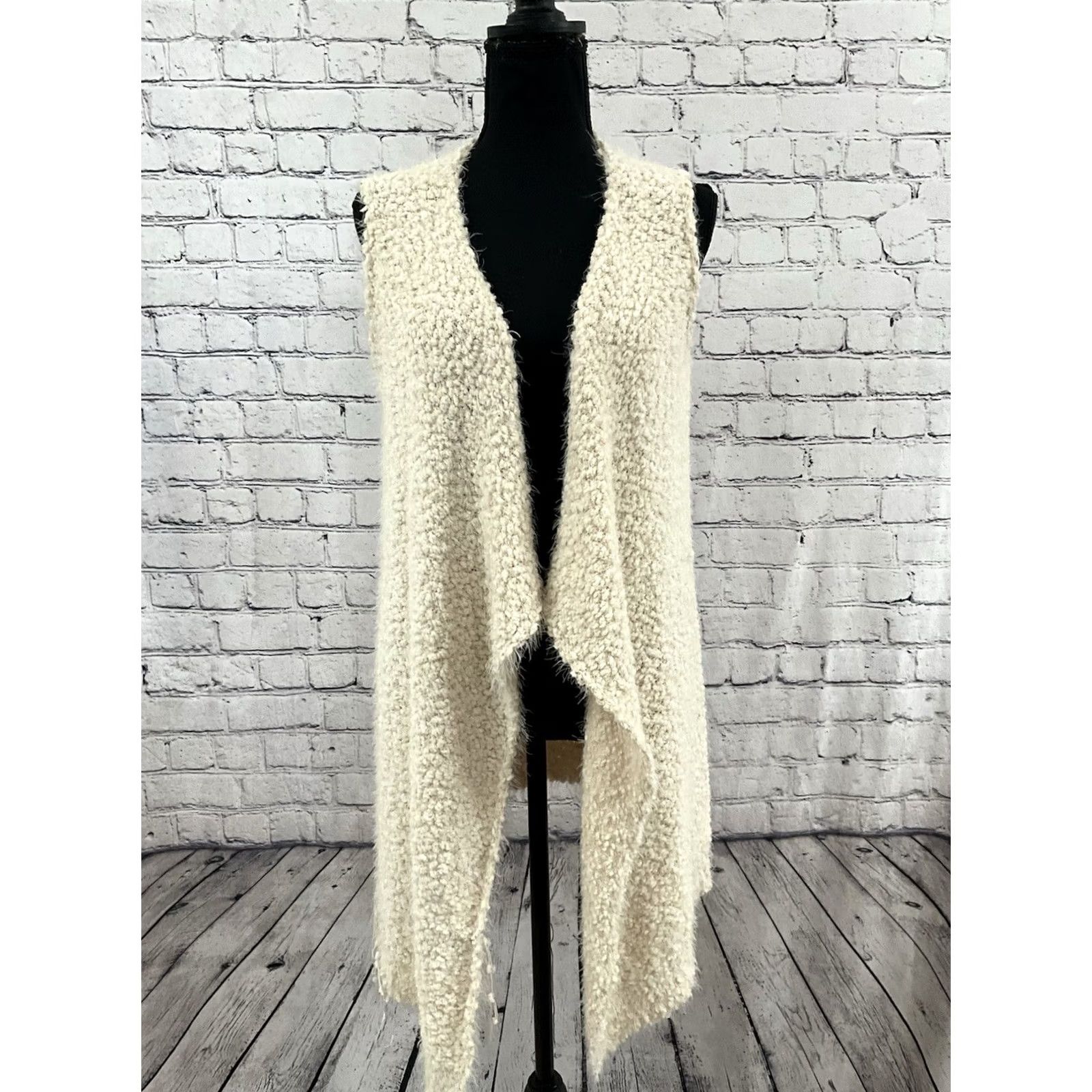 Vintage Alya Long Cardigan Woman Cardigan Cream Crochet S Relaxed Small Size S / US 4 / IT 40 - 4 Thumbnail