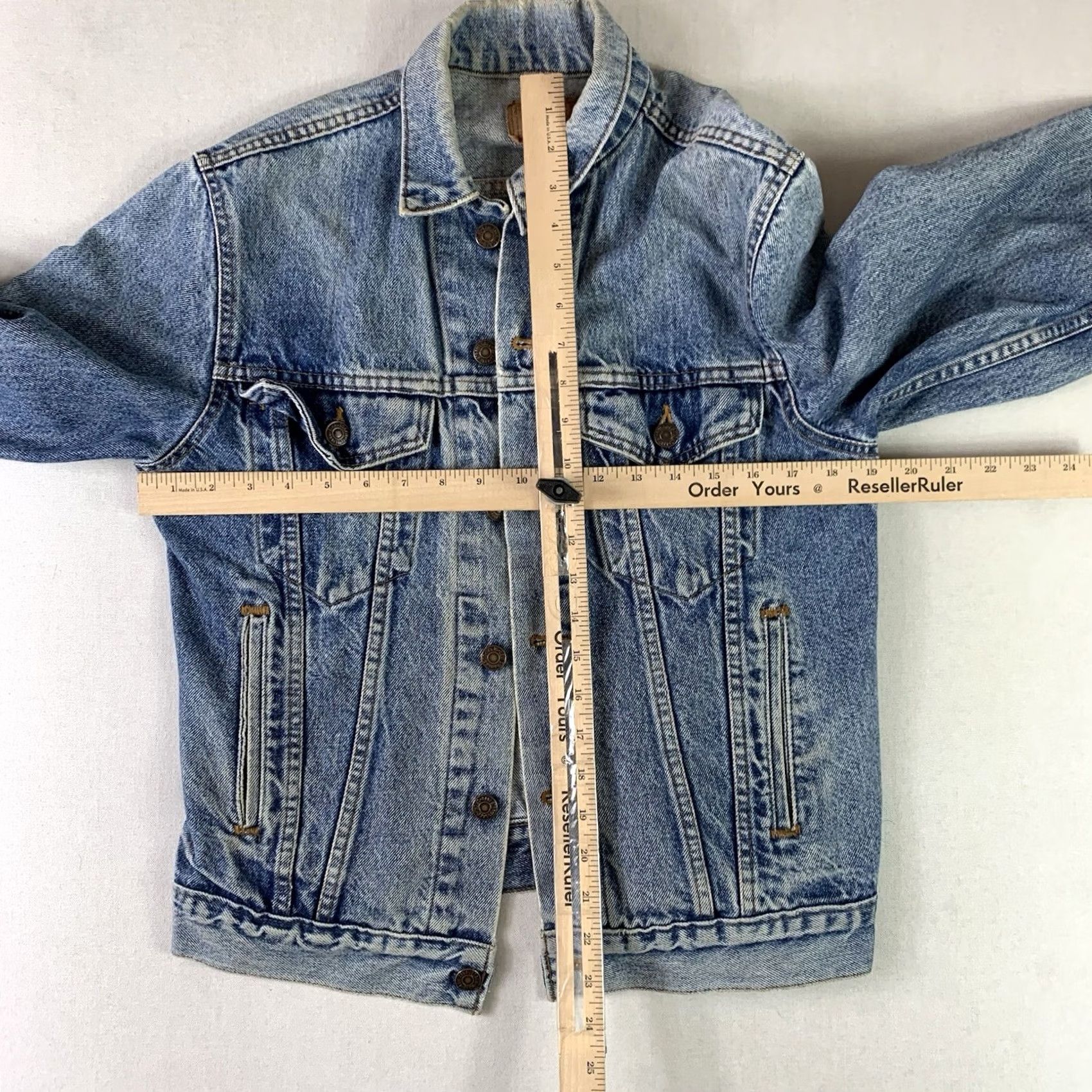 Levi's VINTAGE Levi’s Jacket Mens M Blue Button Up 80s Made in USA Jacket Biker Mens 80s Blue Size US M / EU 48-50 / 2 - 6 Thumbnail