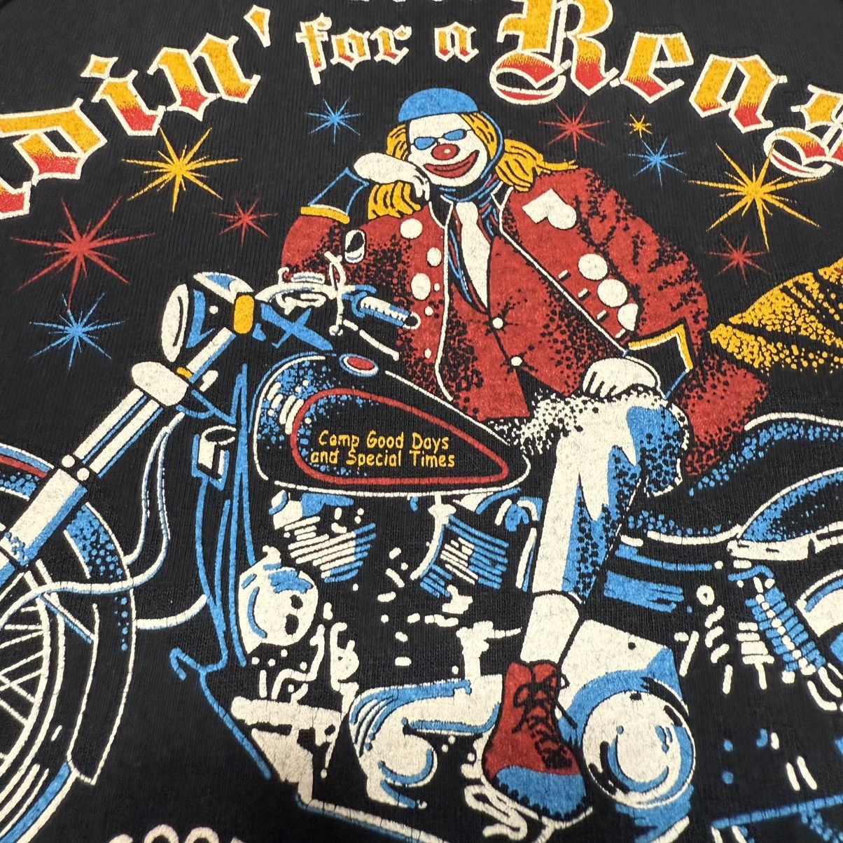 Vintage Vintage Riding For a Reason Clown You + Illegal Gun = Prison Size US L / EU 52-54 / 3 - 9 Thumbnail