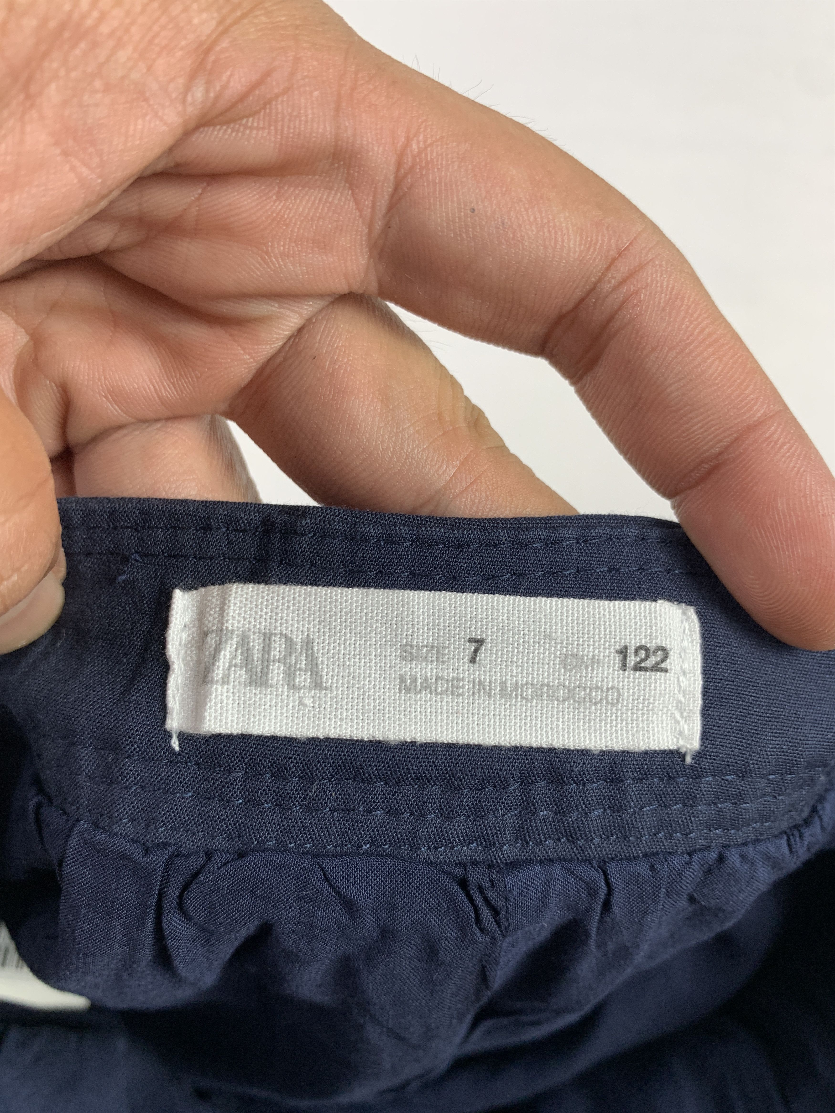 Zara Zara Navy Mini Balloon Skirt (23) Size 23" - 8 Thumbnail