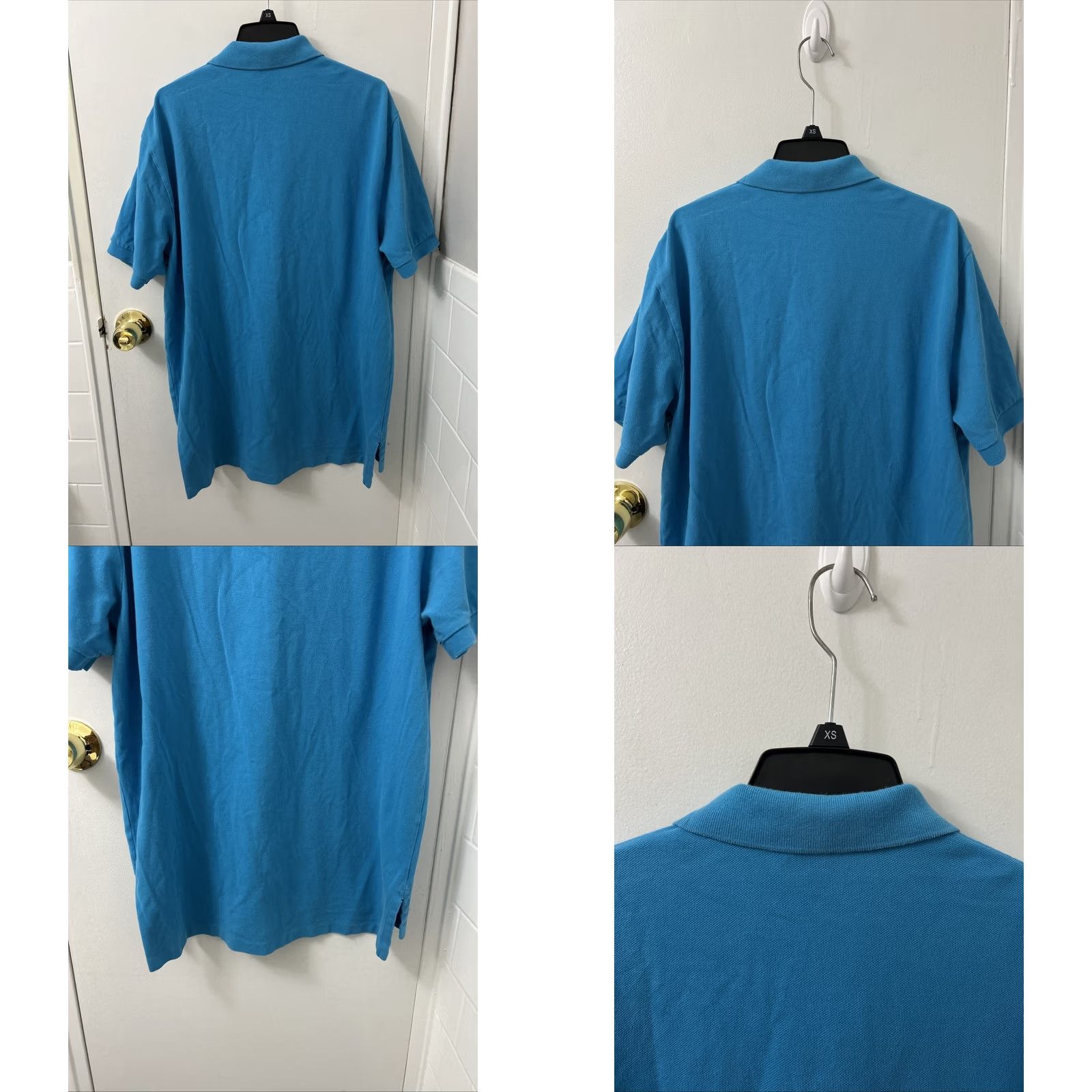 Polo Ralph Lauren VINTAGE Polo Ralph Lauren Shirt Mens Large Blue Cotton Pink Pony Short Sleeve Polo Shirt L Mens Women's? Size US L / EU 52-54 / 3 - 8 Thumbnail