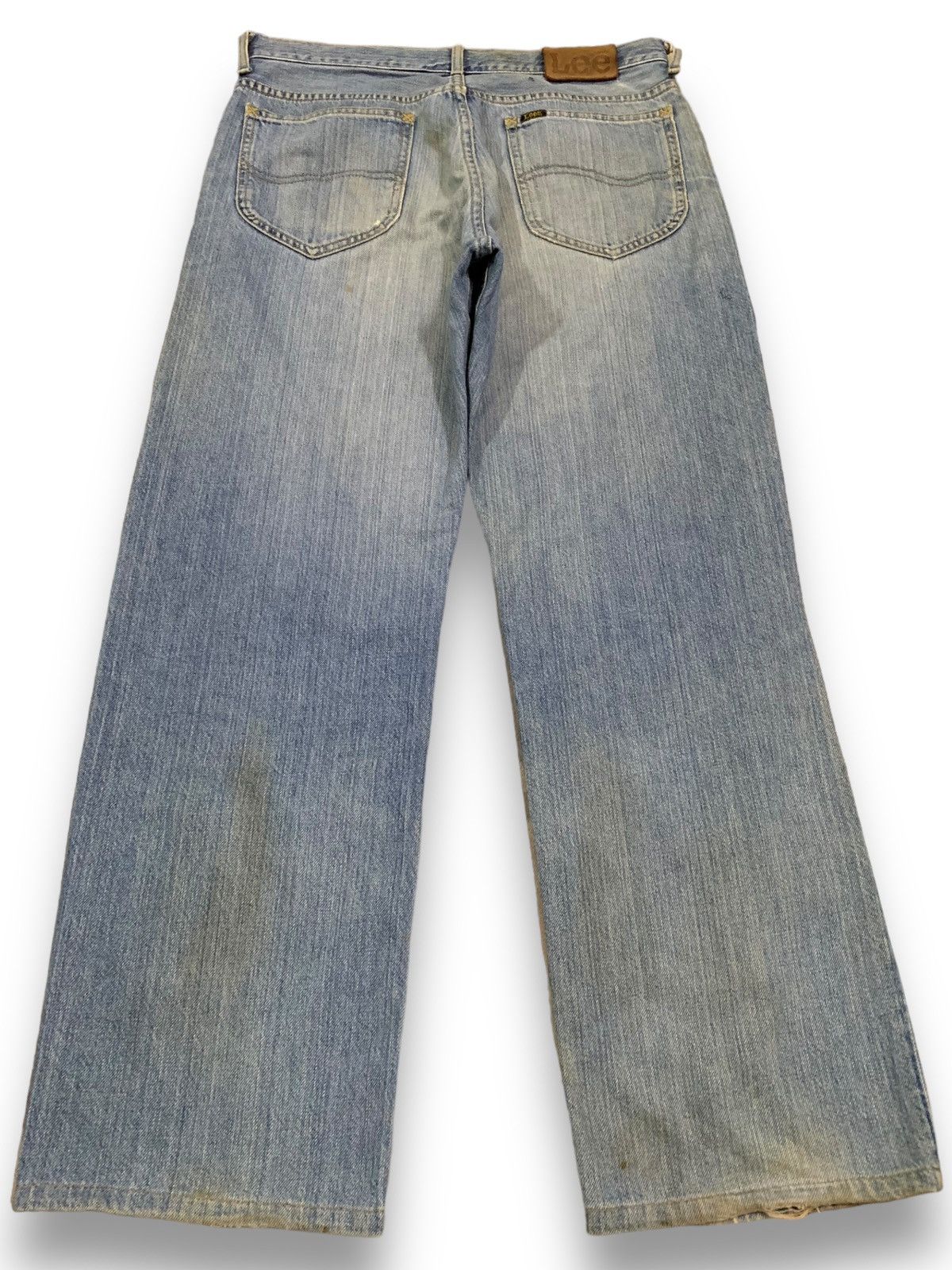 Lee Vintage 90s Lee Riders Rusty Mud Wash Baggy Distressed Jeans Size US 32 / EU 48 - 2 Thumbnail