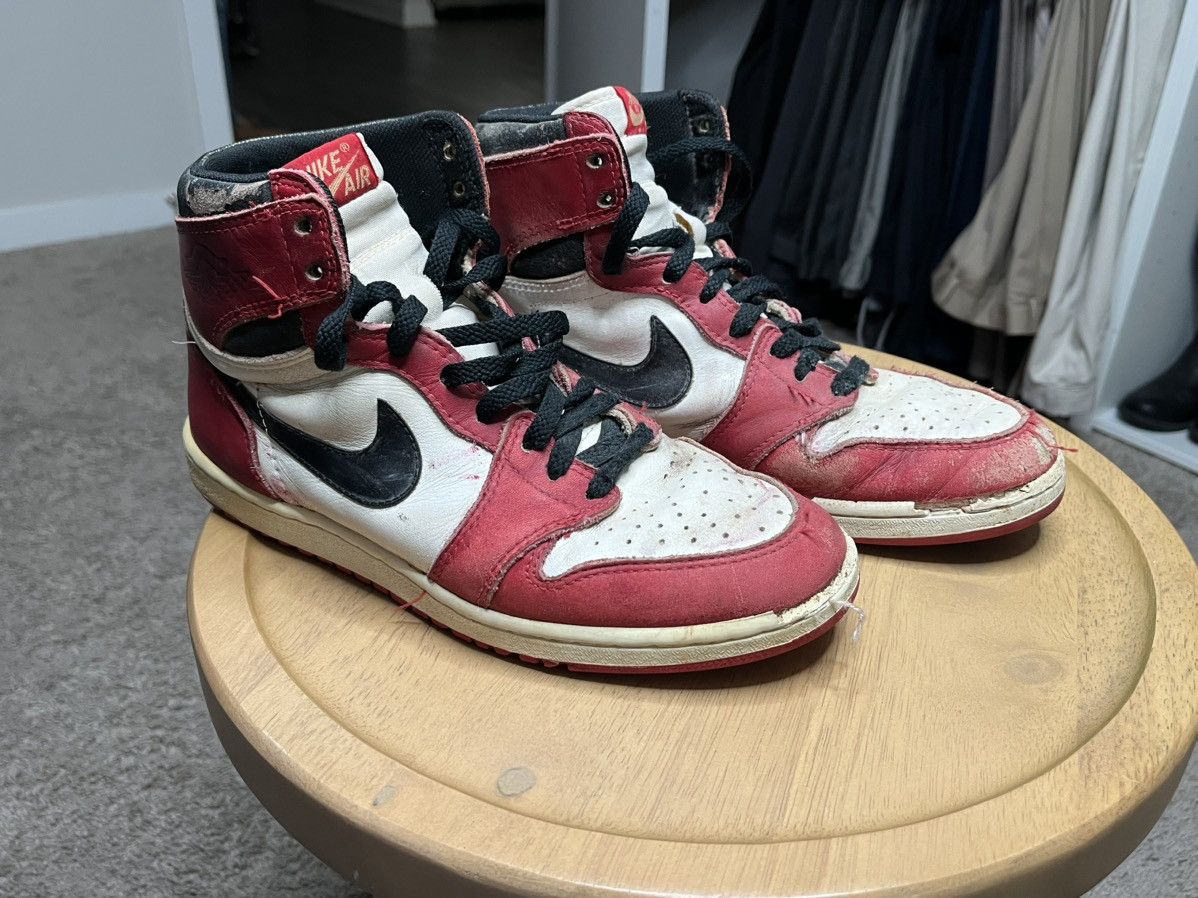 Jordan Brand × Nike × Vintage 1985 Jordan 1 Size US 9 / EU 42 - 1 Thumbnail