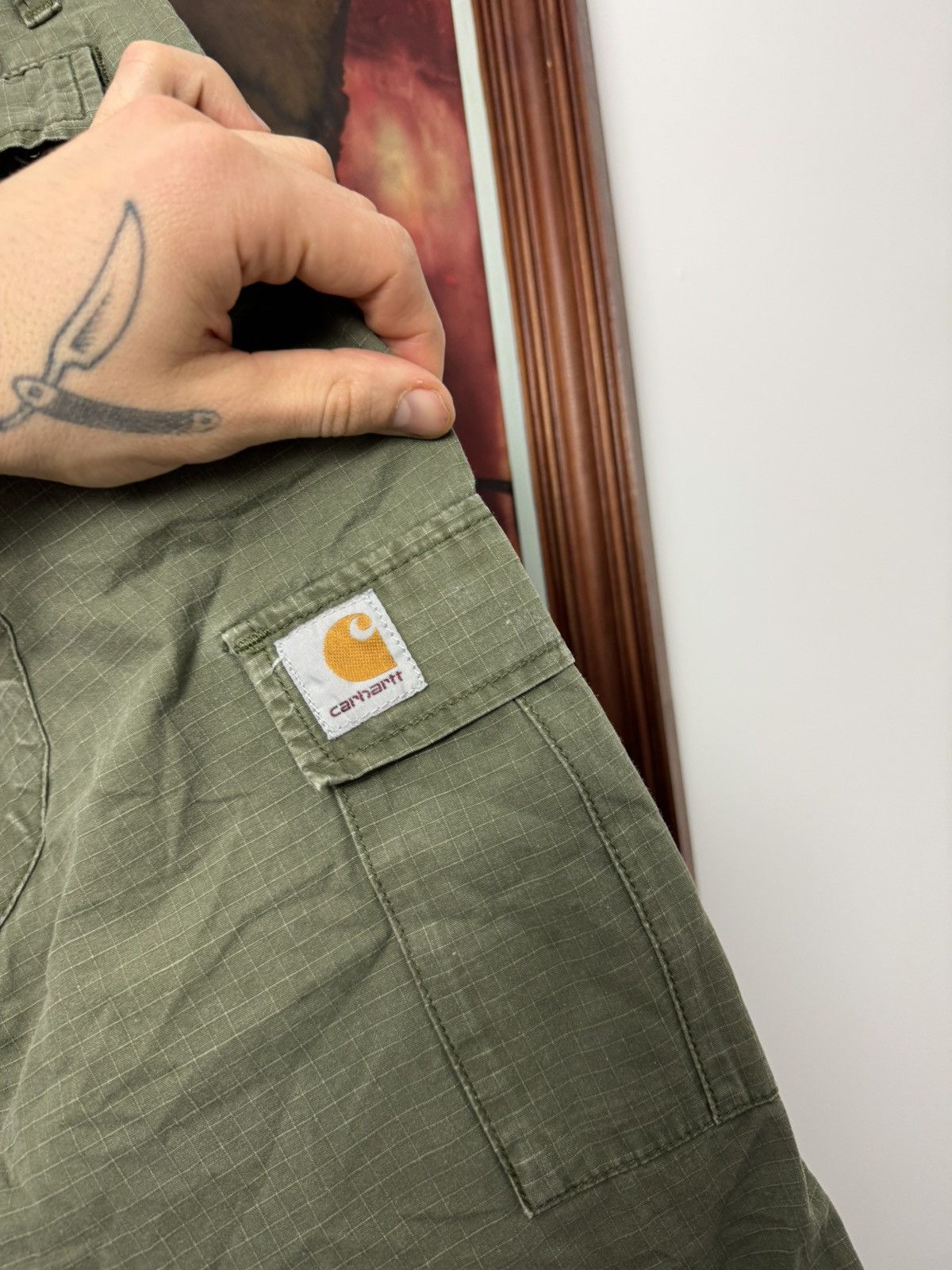 Carhartt Carhartt Aviation Cargo Pant Olive Vintage Workwear Y2k Hype Size US 26 / EU 42 - 3 Thumbnail