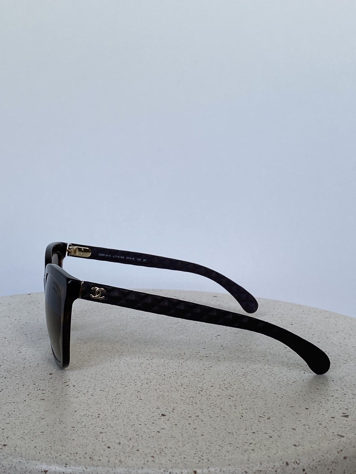 Chanel NEW! Chanel CC 5288 Quilted sunglasses in Brown Size ONE SIZE - 5 Thumbnail