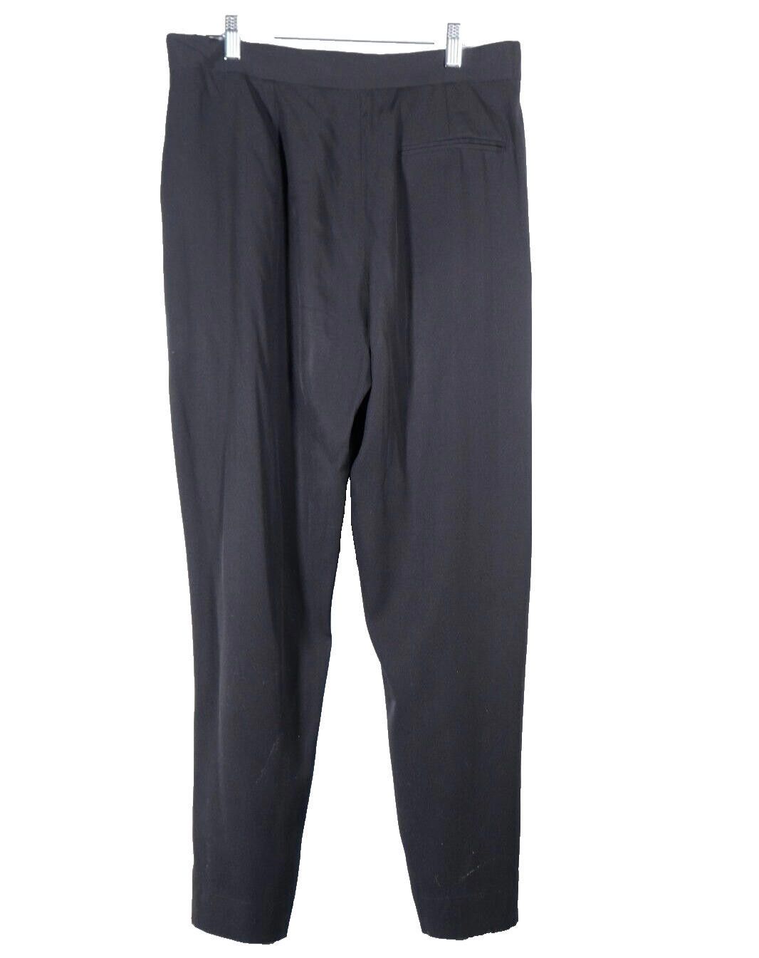 Stella McCartney Stella McCartney US8 Black Pleated Pants Silk Trouser Size 30" / US 8 / IT 44 - 8 Thumbnail