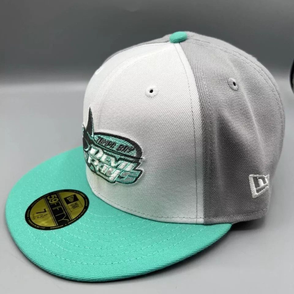 New Era Tampa Bay Rays Hat Men 7 1/2 Inaugural Season 1998 Fitted Size ONE SIZE - 3 Thumbnail
