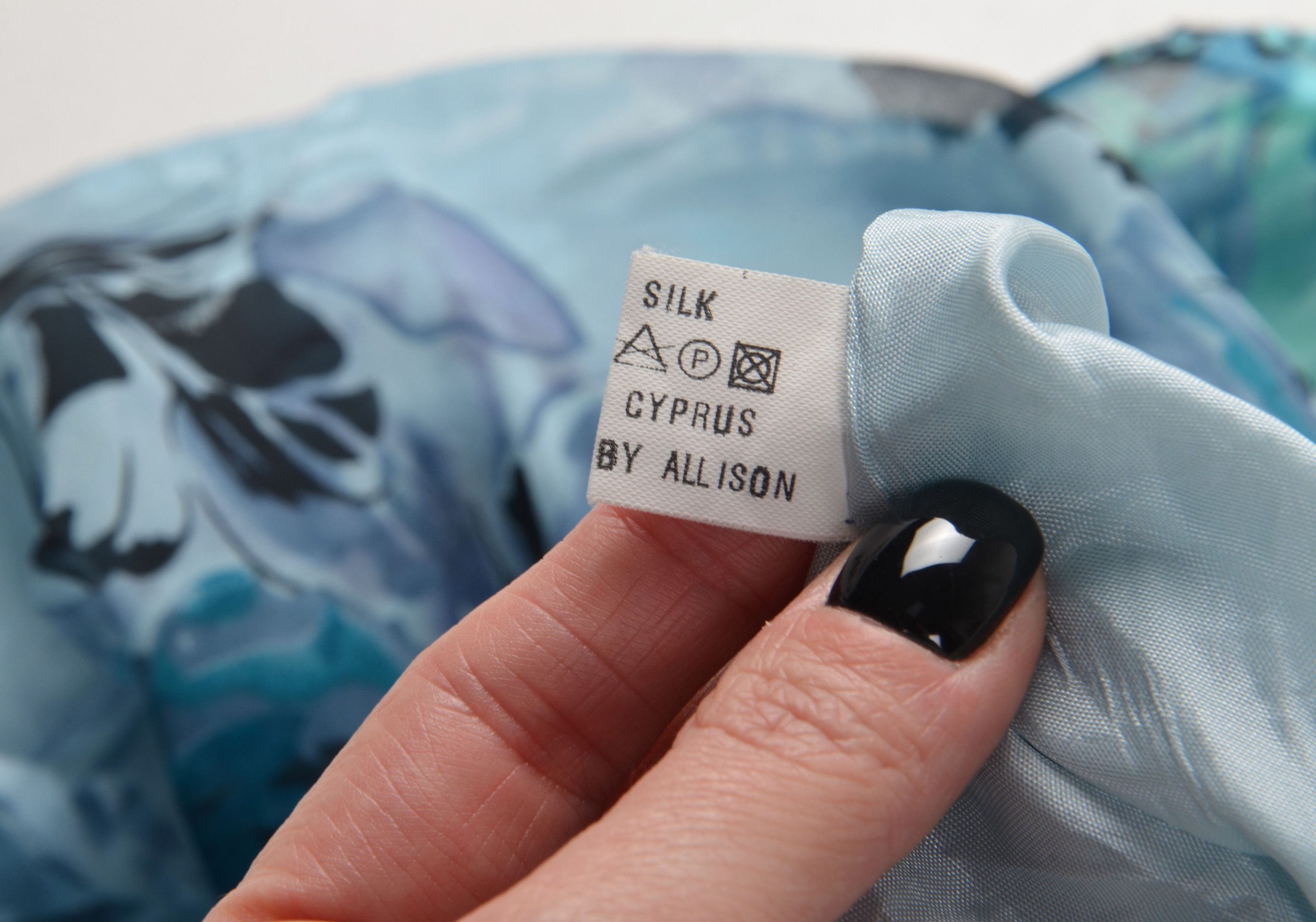 Vintage Vintage Allison Y2K Fairy Mesh Blue Floral Asymmetric Dress Size M / US 6-8 / IT 42-44 - 11 Thumbnail