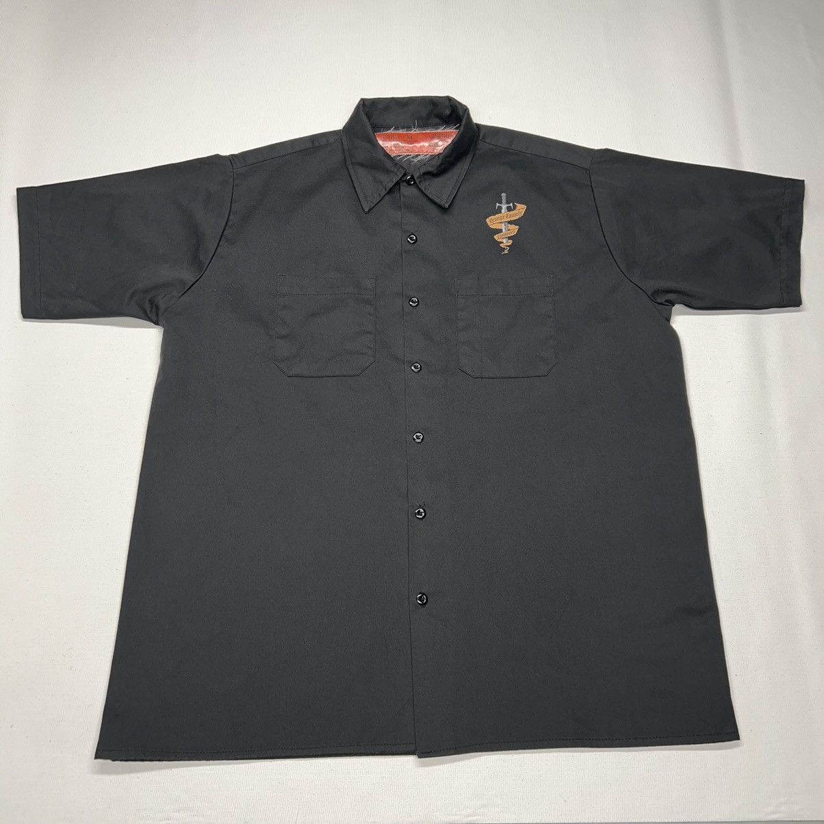 Vintage VTG Orange County Choppers Button Shirt Black Mechanic Work Size US XL / EU 56 / 4 - 2 Thumbnail