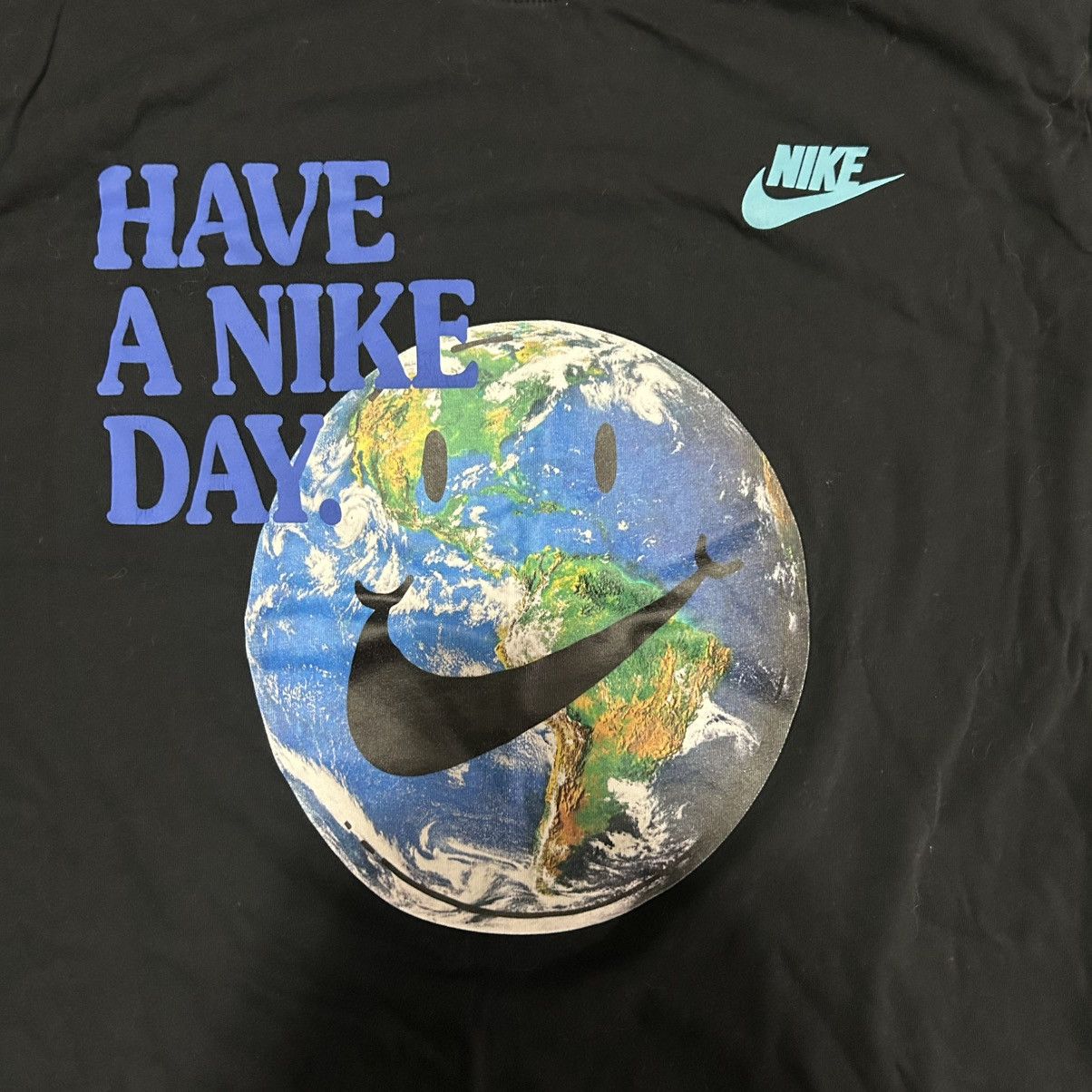 Nike Black Nike EARTH DAY 🌎 Cotton Tee Size US XL / EU 56 / 4 - 2 Thumbnail
