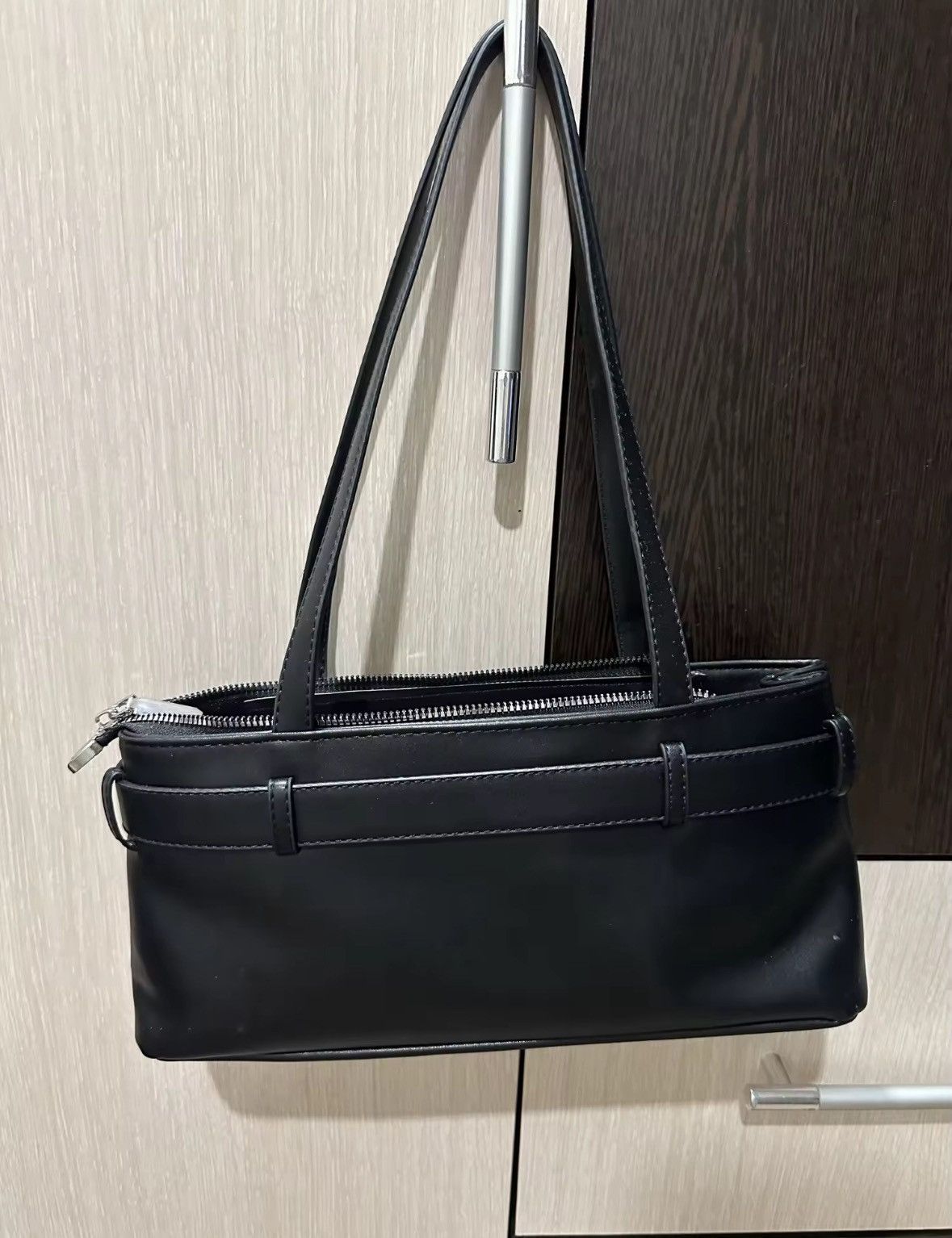 Other LEFTSIDE Small PU Leather Solid Color Underarm Bags Size ONE SIZE - 5 Thumbnail