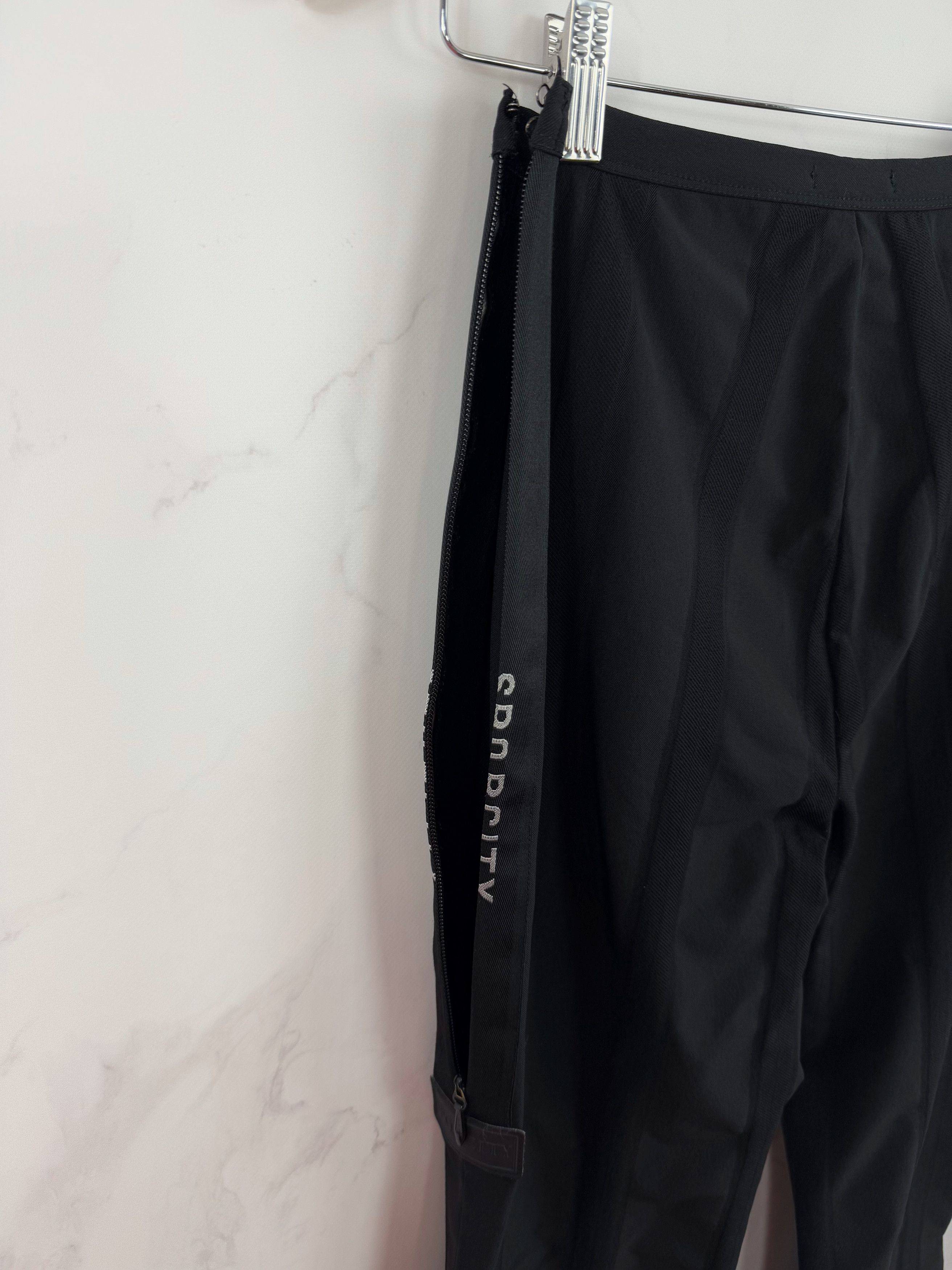 Marithe + Francois Girbaud Marithe Francois Girbaud SPQR City Black Track Pants Italian Size 27" / US 4 / IT 40 - 9 Thumbnail
