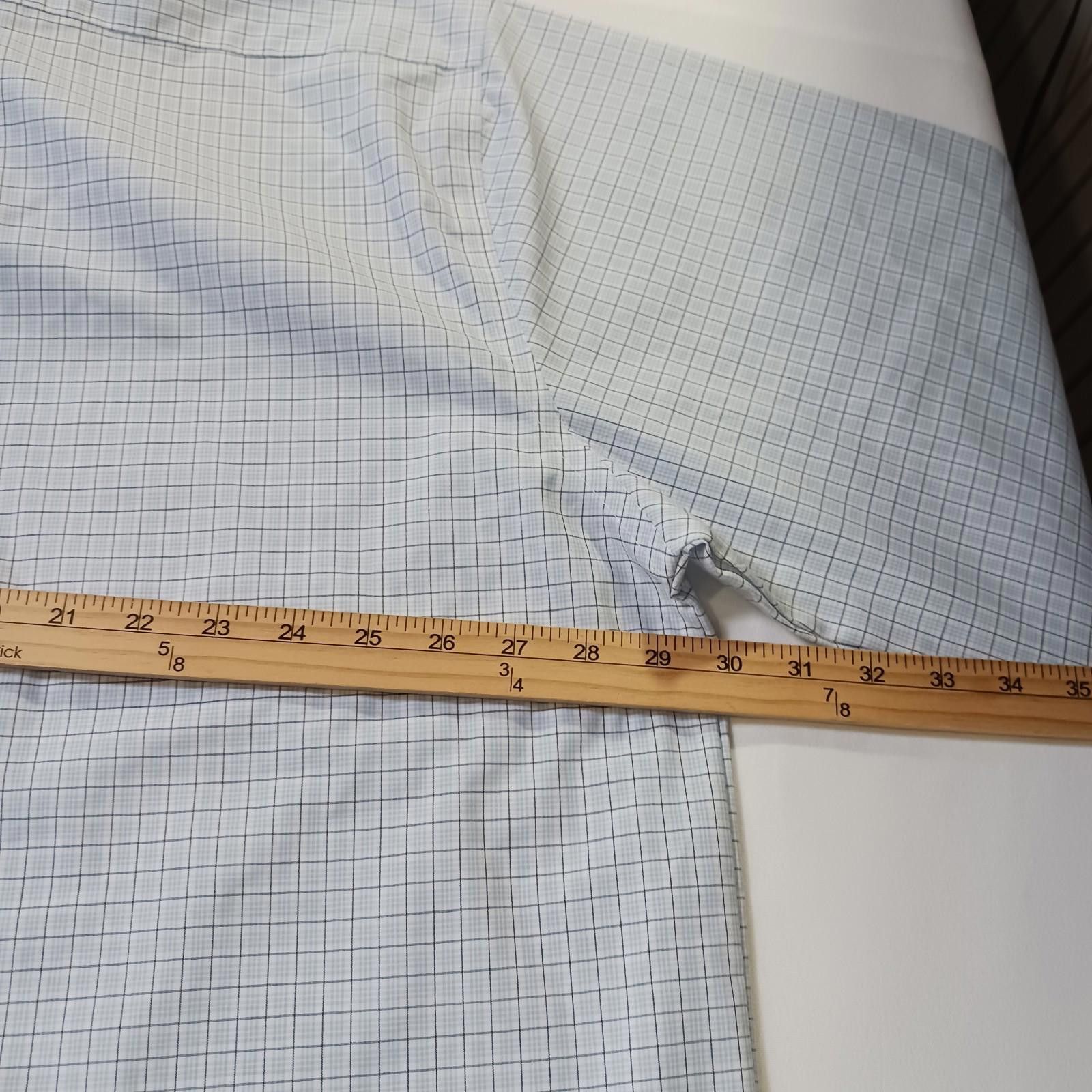 Stafford Stafford RN#93677 Mens White Plaid Shirt Sz Big 19 (36-37) Size US M / EU 48-50 / 2 - 6 Thumbnail