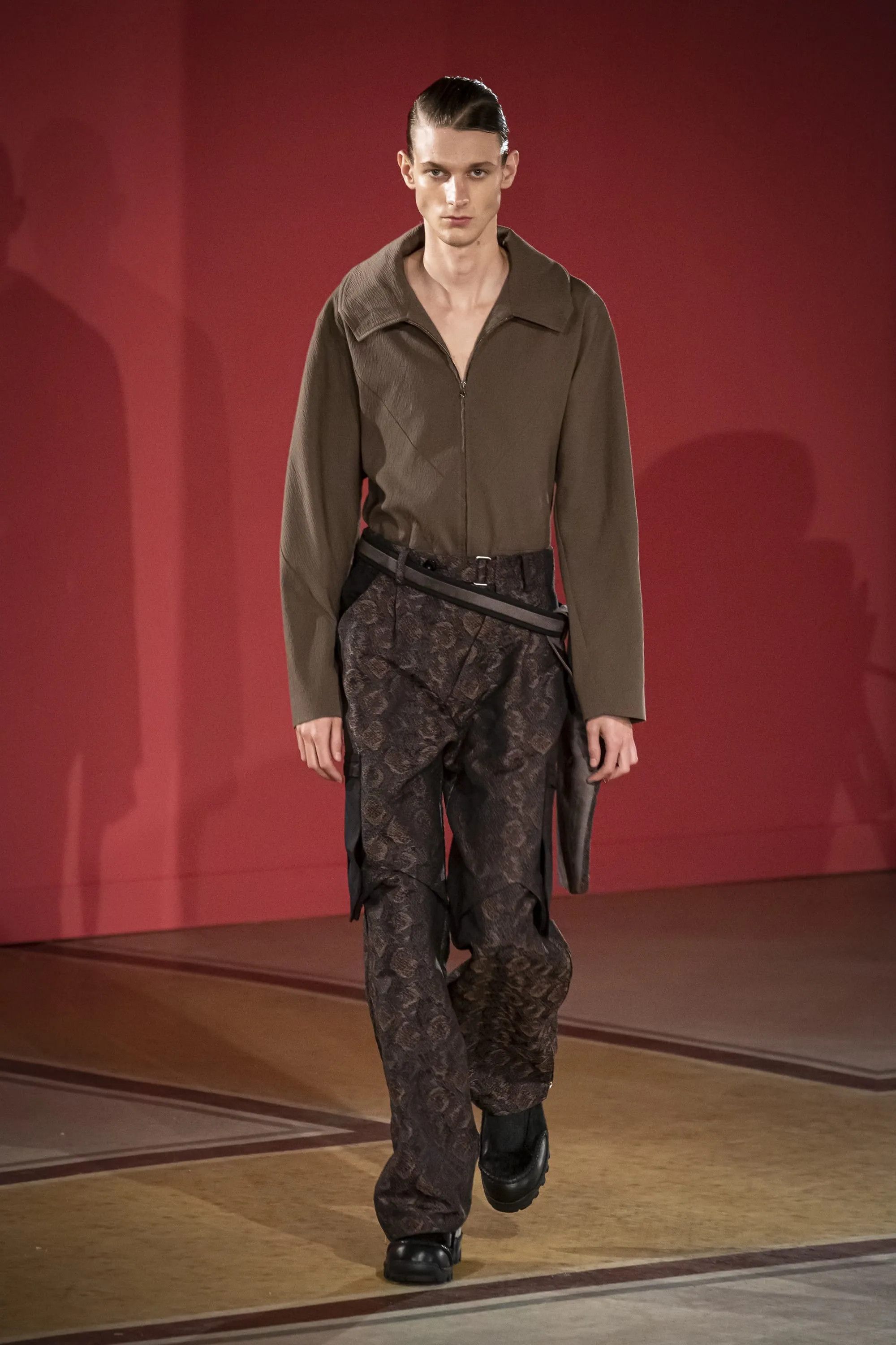 Kiko Kostadinov Bindra Cargo Trouser Auburn Snake 44 Size US 28 / EU 44 - 1 Thumbnail