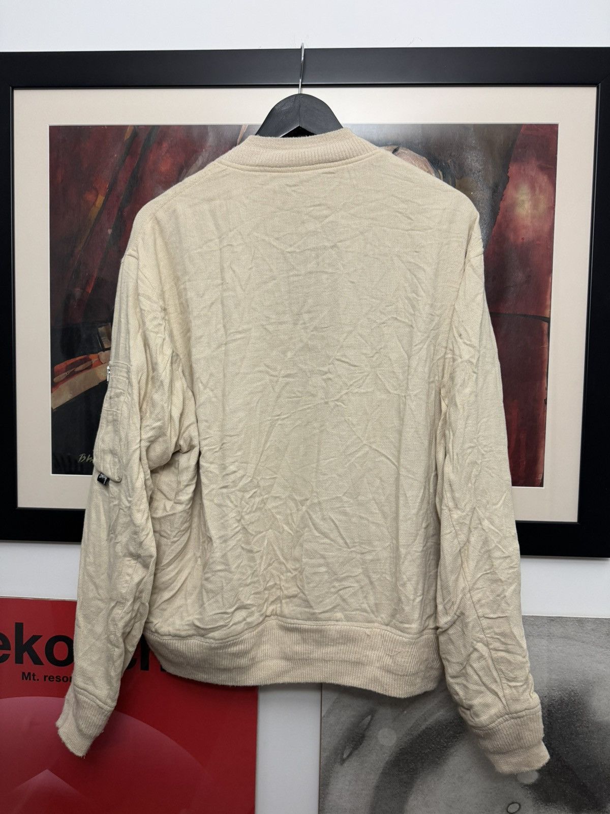Stussy Stussy Beige Bomber Jacket Linen Rare Streetwear Skate Size US S / EU 44-46 / 1 - 4 Thumbnail