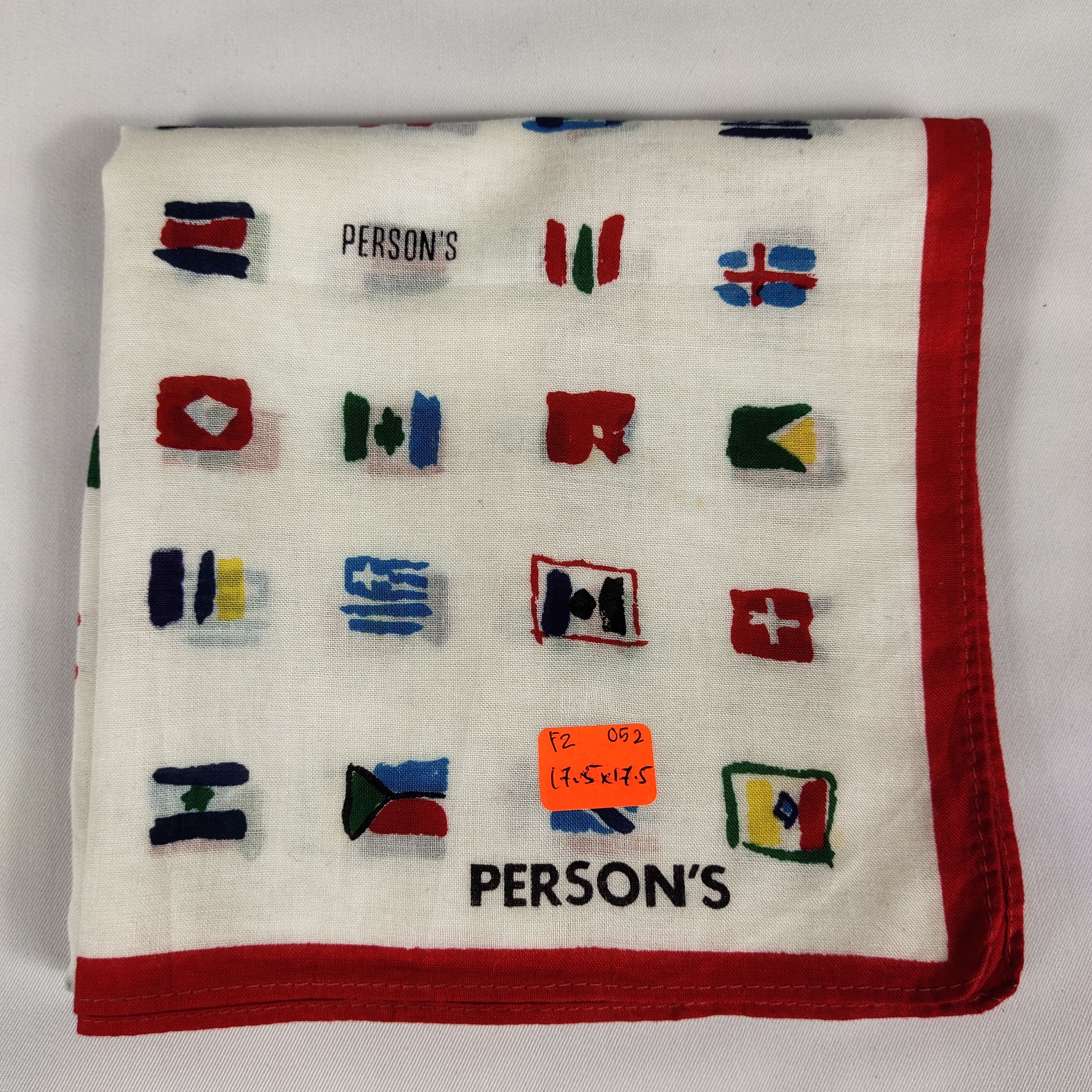 PERSON'S × Vintage Person's Handkerchief / Neckerchief / Bandana FZ052 Size ONE SIZE - 2 Thumbnail
