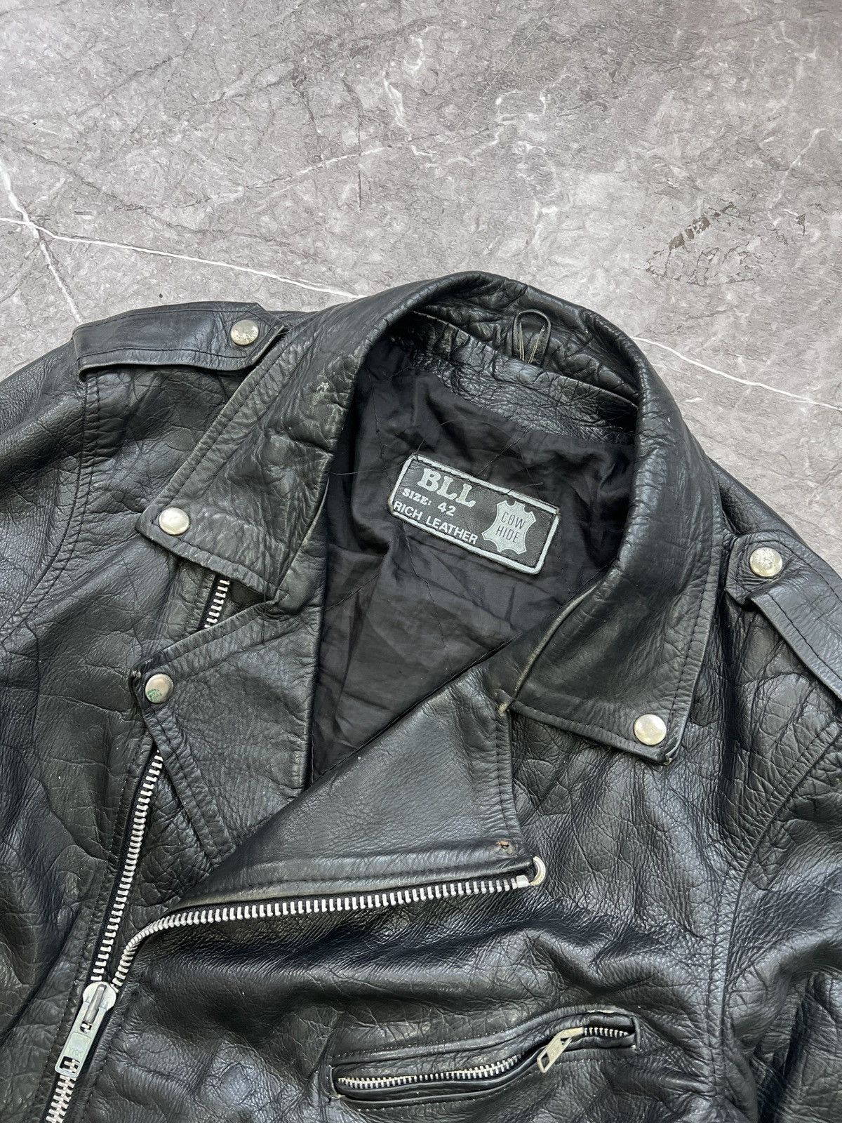 Harley Davidson Leather biker opium 90s leather jacket man western Size US M / EU 48-50 / 2 - 6 Thumbnail