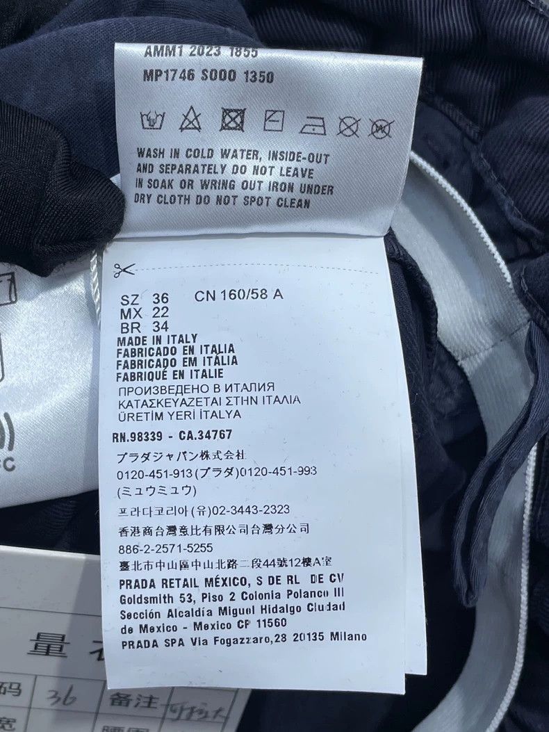 Prada Miu Miu Waisttye Straight Cargo Pants-2506 Size 35" - 6 Thumbnail