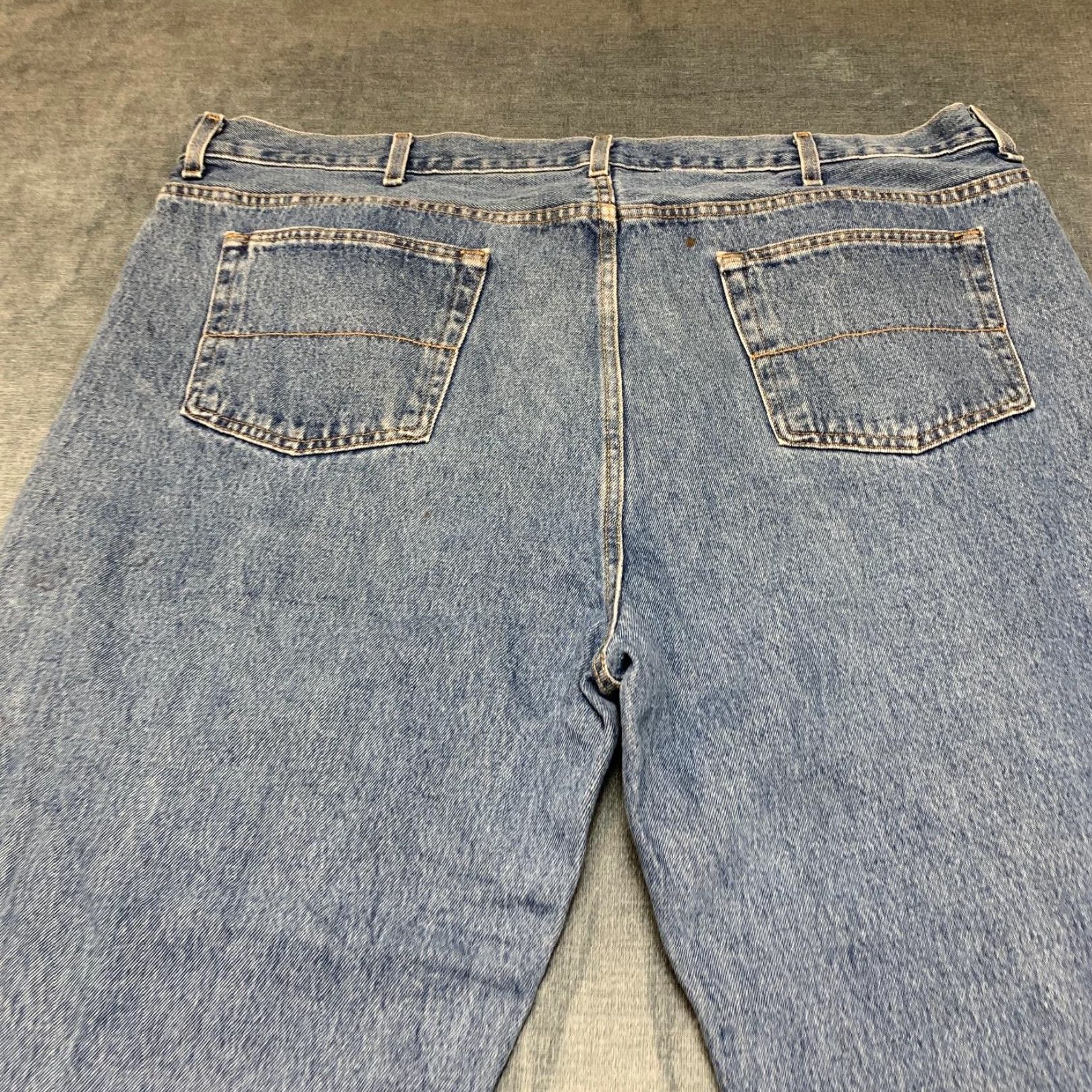 Faded Glory Faded Glory Jeans Mens 46x30 Blue Denim Cotton Relaxed Fit Straight Leg Outdoor Jeans Mens 46 Blue Cotton Denim Relaxed Straight Leg 5-Pocket Modern Size US 30 / EU 46 - 4 Thumbnail