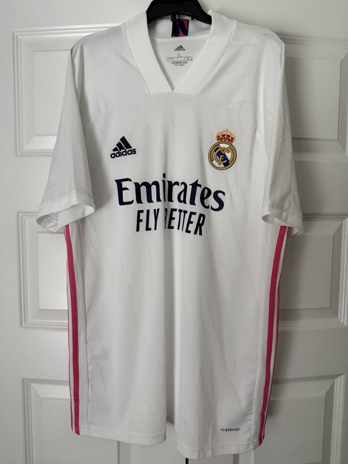 Adidas Real Madrid home 20/21 Jersey White L Size US L / EU 52-54 / 3 - 1 Thumbnail