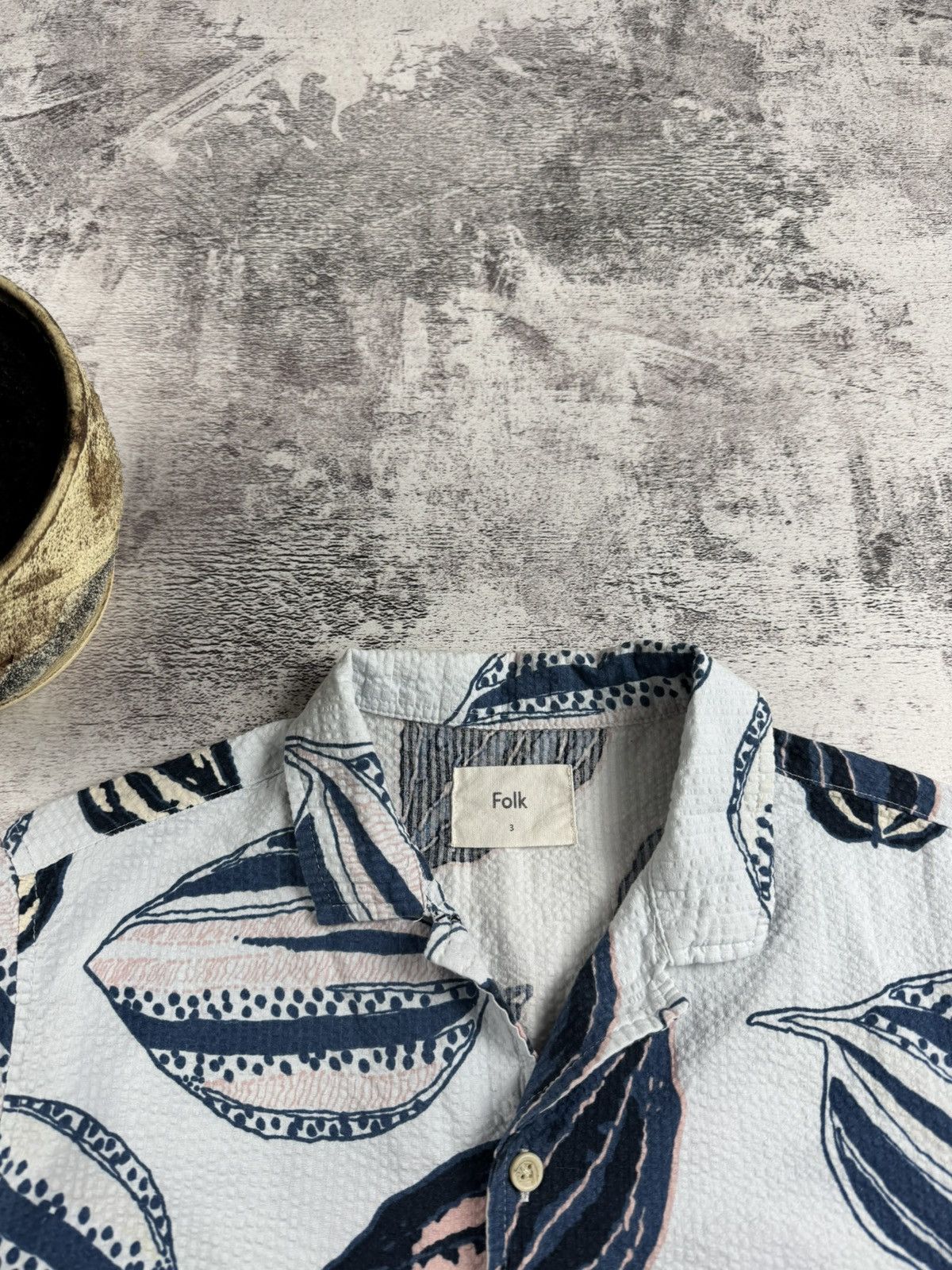 Folk FOLK Camp Collar Short Sleeve Size 3 Button up Shirt Jersey Size US L / EU 52-54 / 3 - 9 Thumbnail
