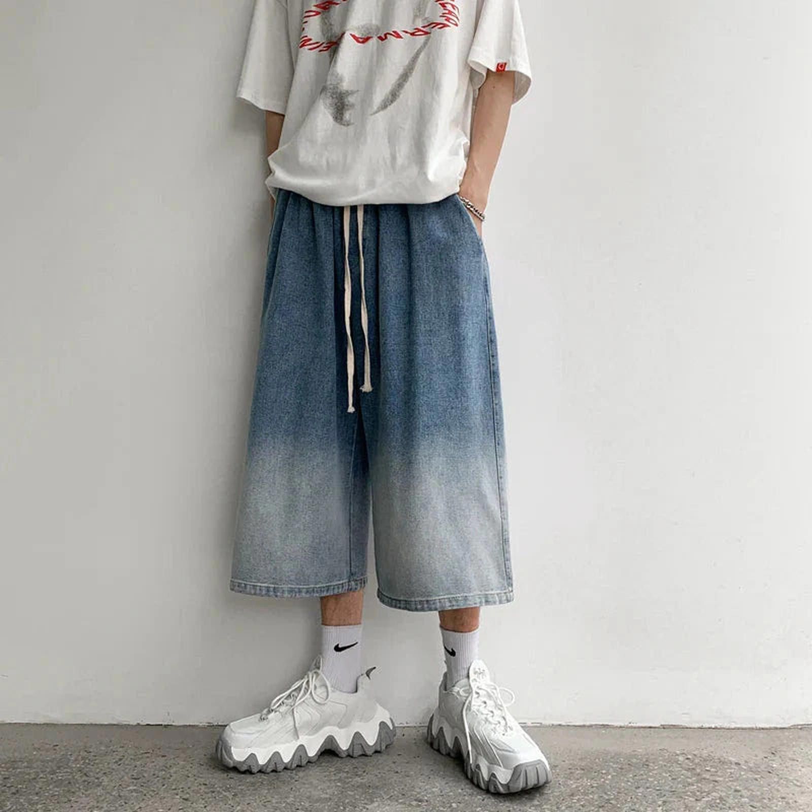 Other Gradient Baggy Jorts Size US 32 / EU 48 - 4 Thumbnail