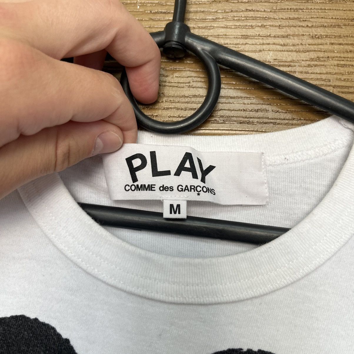 Comme des Garcons Rare Comme Des Garcons Play T-Shirt CDG Double Heart Size US M / EU 48-50 / 2 - 4 Thumbnail