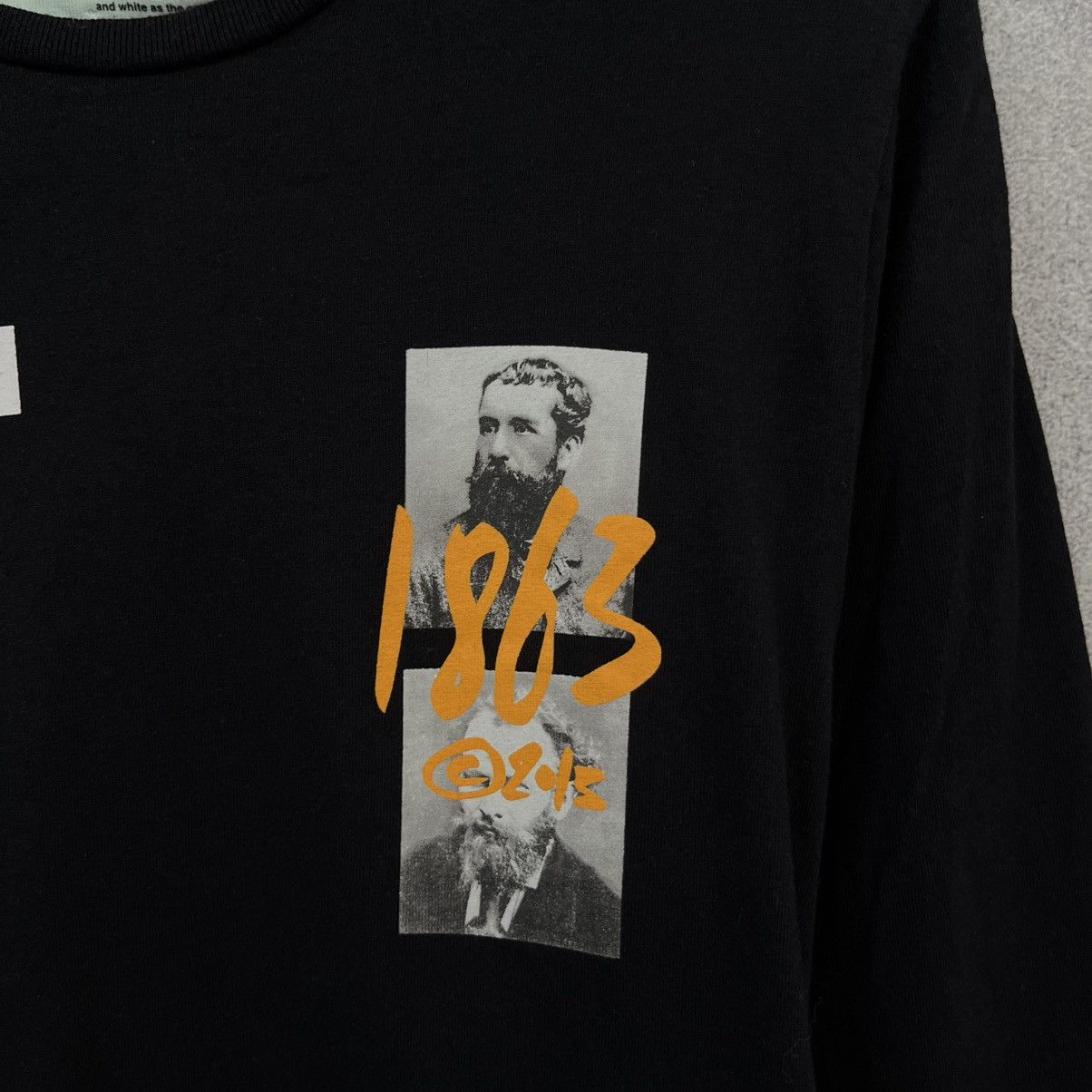 Off-White Off White Black Longsleeve Big Logo Streetwear Rare Size US XS / EU 42 / 0 - 8 Thumbnail
