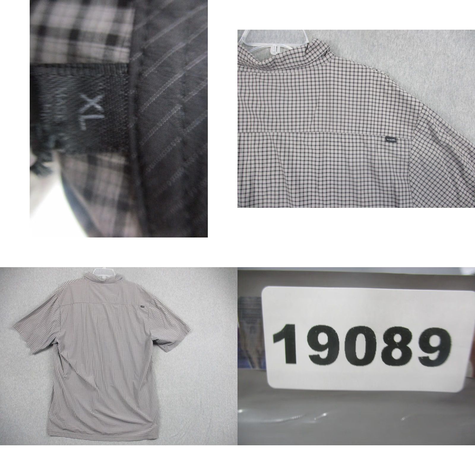 TravisMathew TravisMathew Polo Shirt Mens XL Gray Gingham Stretch Golf Performance Casual Shirt Size US XL / EU 56 / 4 - 8 Thumbnail